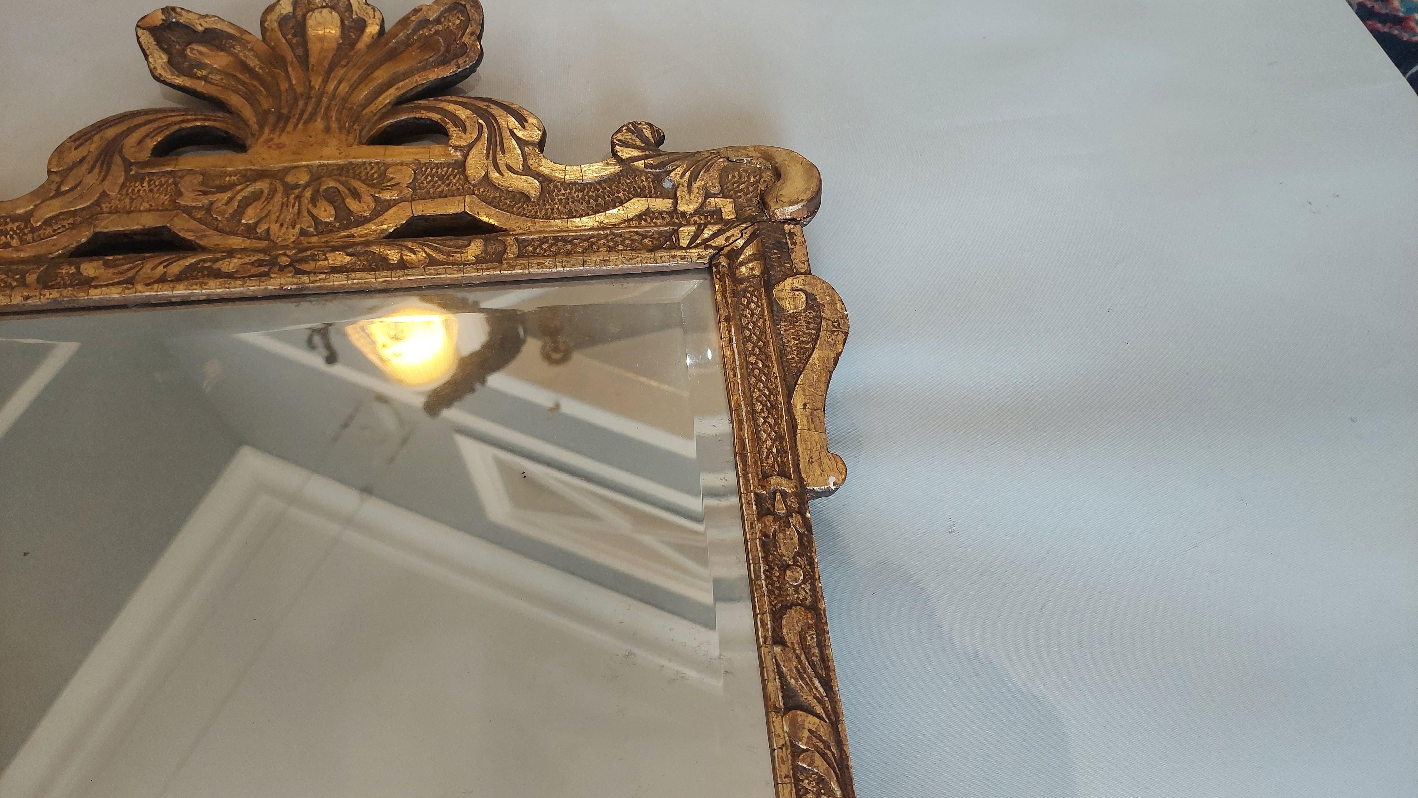 George II Mid 19thC Giltwood Mirror by Robert Strahan - Dublin For Sale