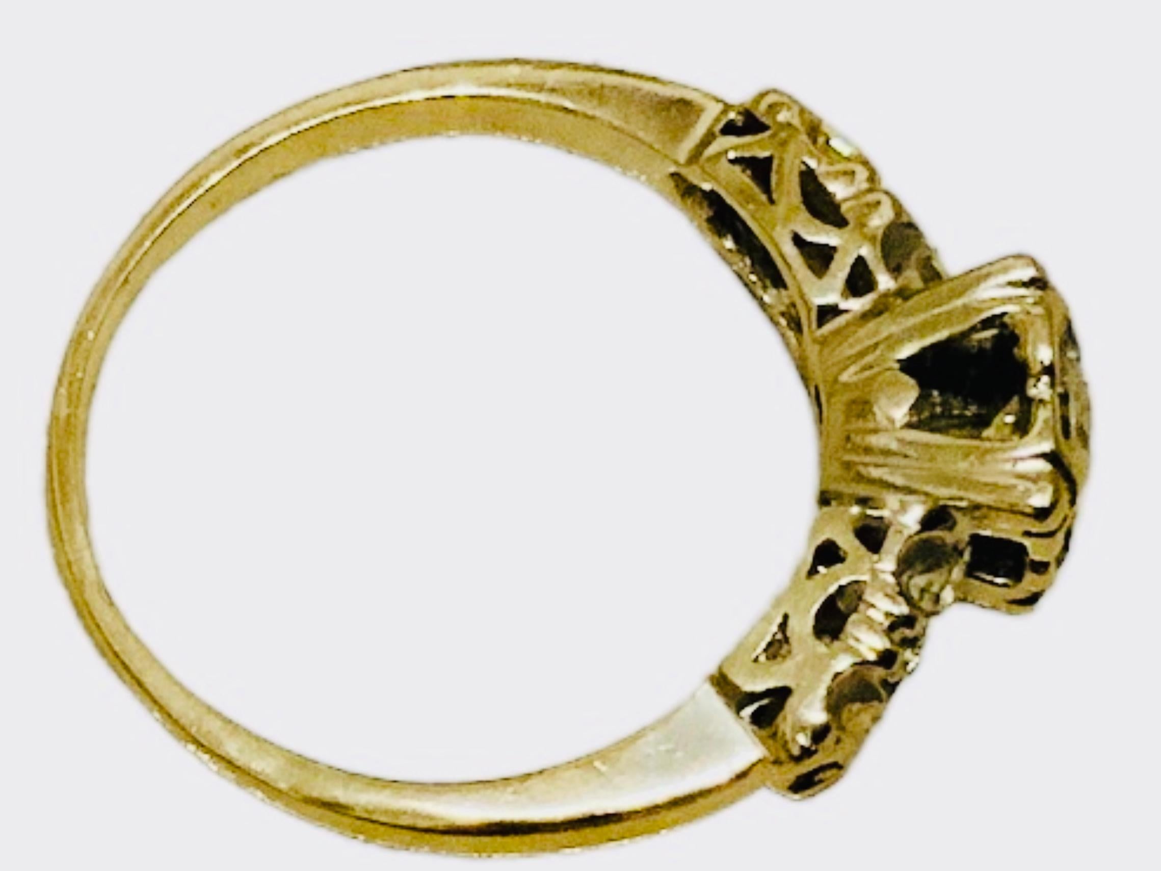 Mitte des 20. Jahrhunderts 14K Weißgold und Diamant Ehering (Art déco) im Angebot