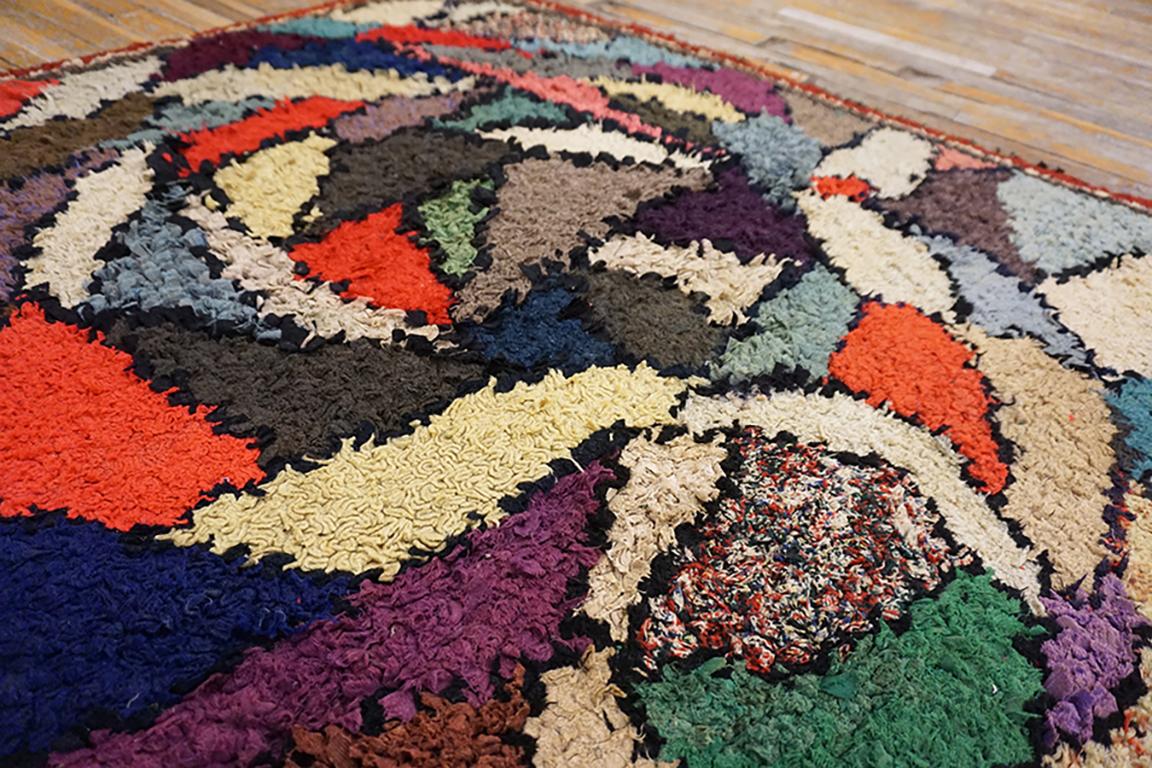 Mid 20 Century American Hooked Rug For Sale 4