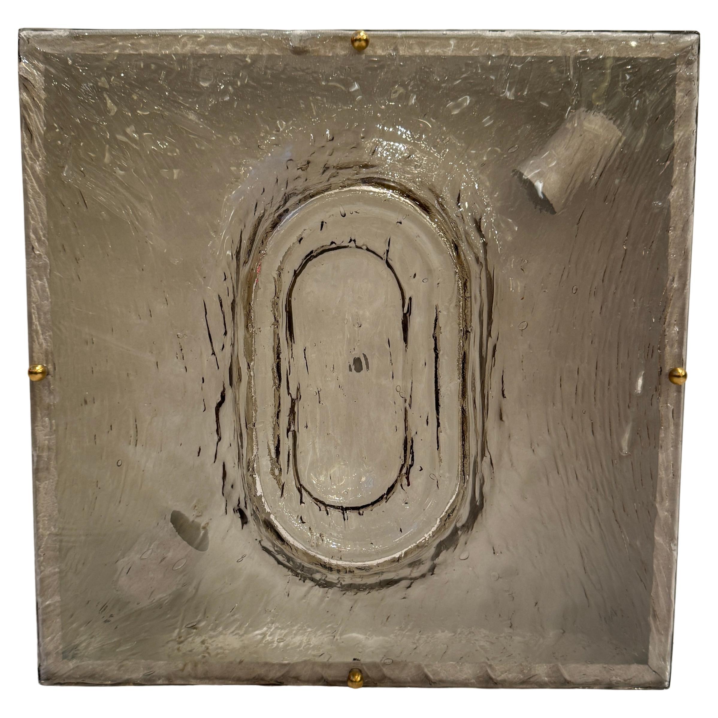 Mid-20 Century Murano Glass Ceiling Fixture by Toni Zuccheri for Venini, Italy