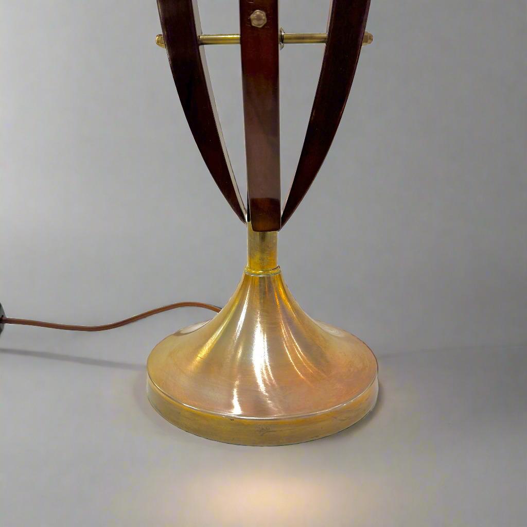 Paire de lampes de table architecturales modernistes du milieu du 20e siècle, Italie en vente 2