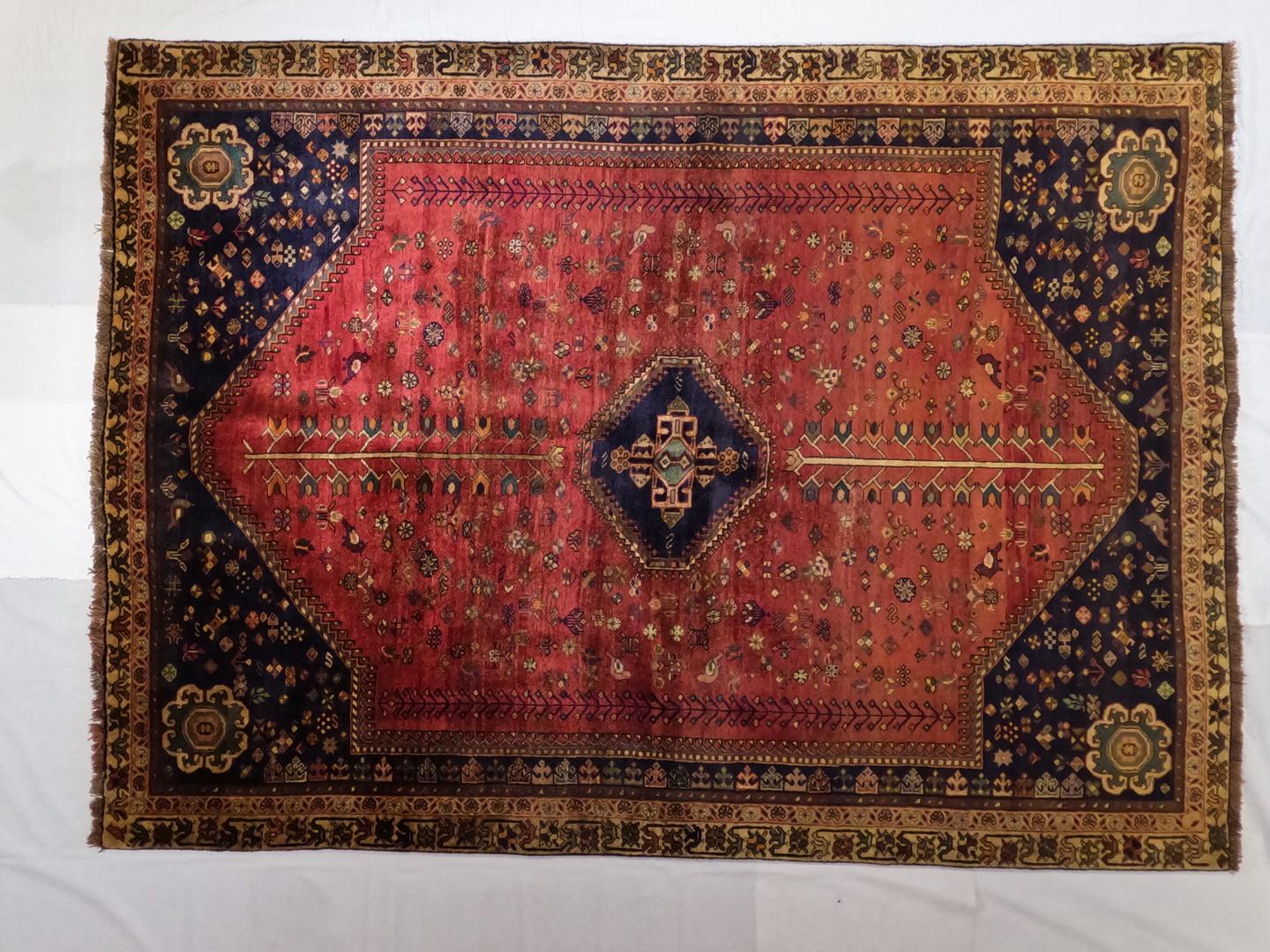 Mid 20-century Qashqai Vintage, semi-Antique larger format For Sale 4