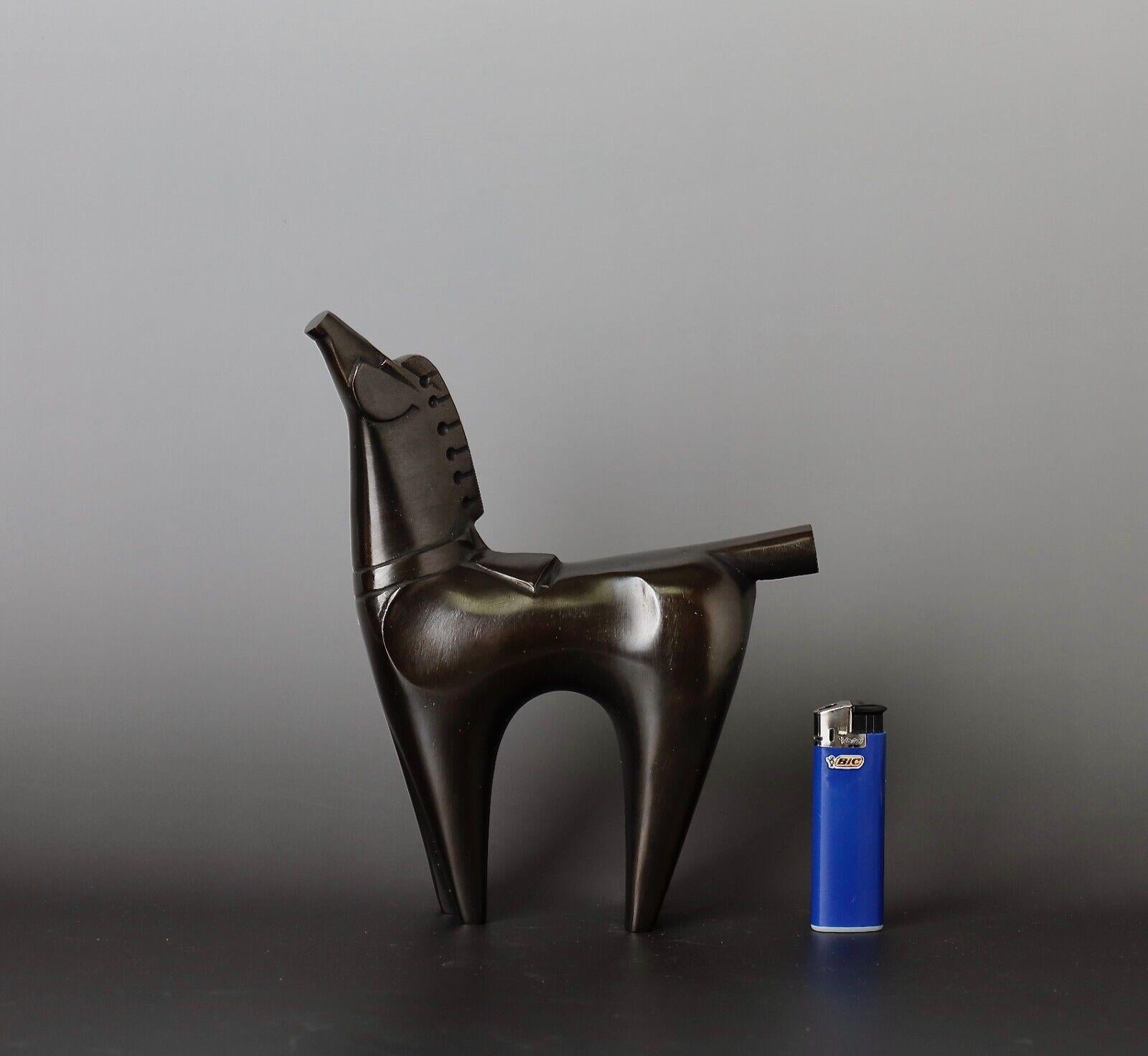 Mid-20 century Saegusa Soutarou Bronze Horse Sculpture 7