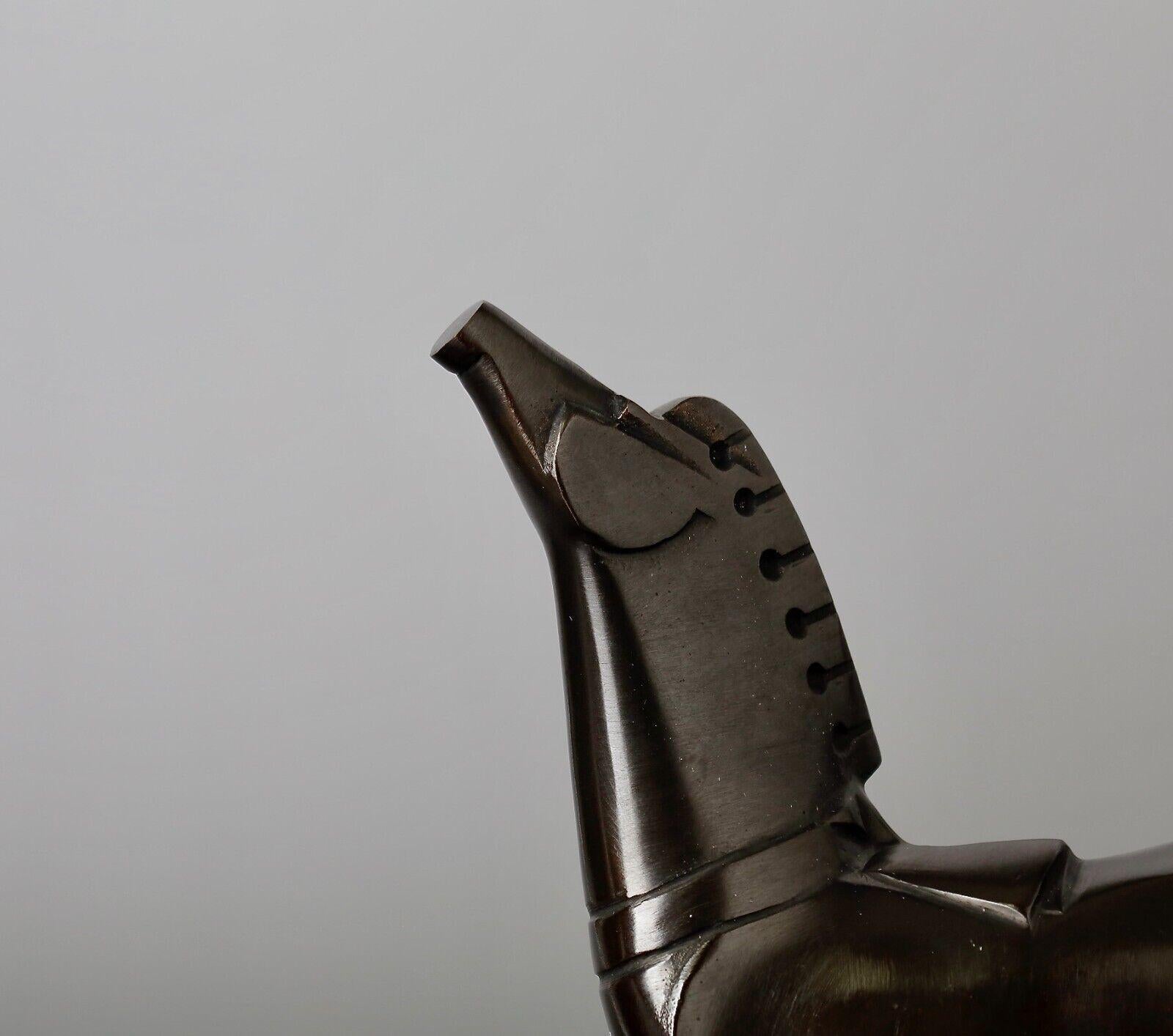 Mid-20 century Saegusa Soutarou Bronze Horse Sculpture 2