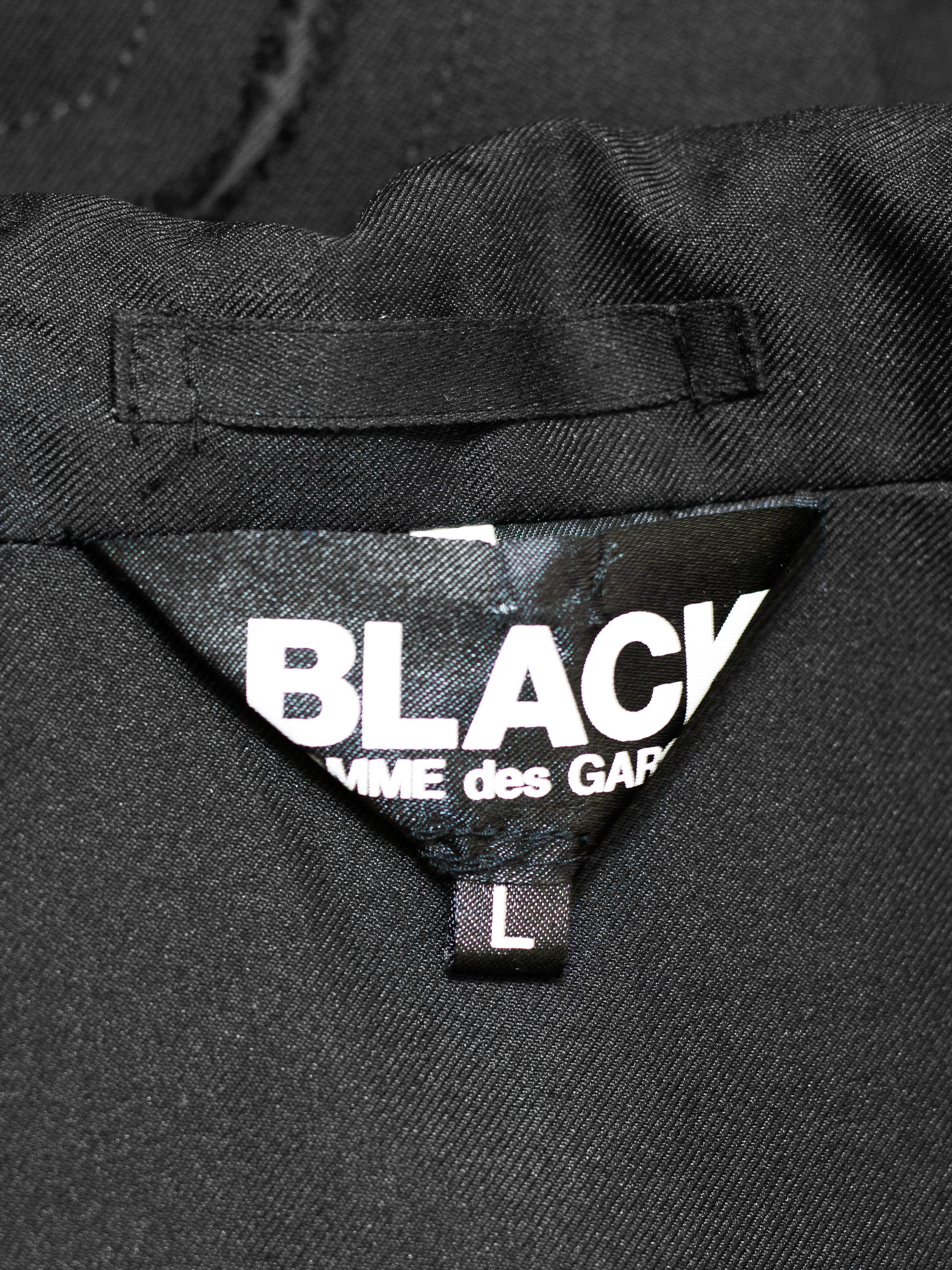Blazer Comme Des Garcons BLACK Label nero Inside Out della metà degli anni 2000 in vendita 1