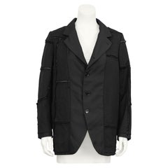 Mid 2000's Comme Des Garcons BLACK Label Black Inside Out Blazer