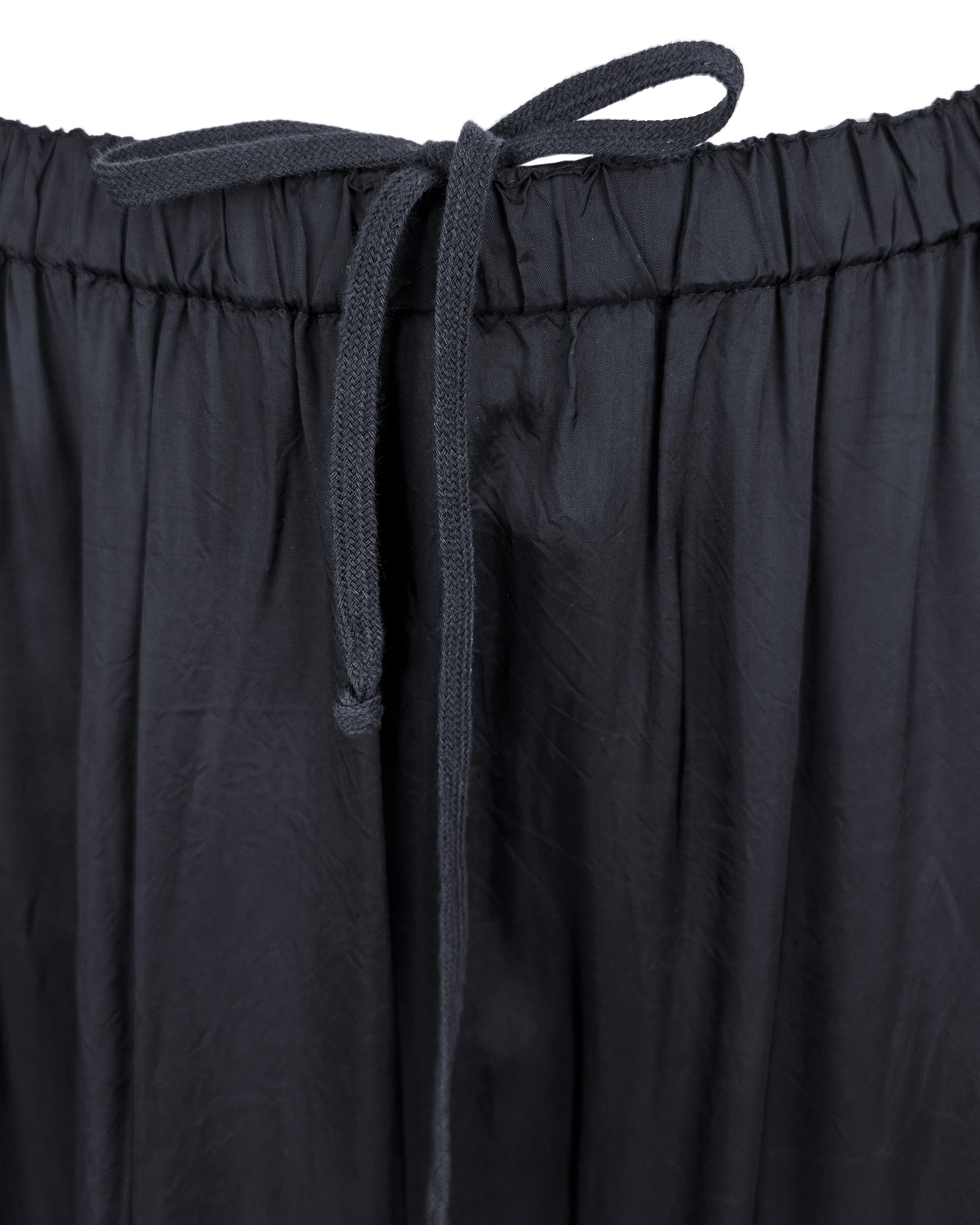 Mid 2000's Comme Des Garcons Black Maxi Skirt with Sequin Appliqué For Sale 1