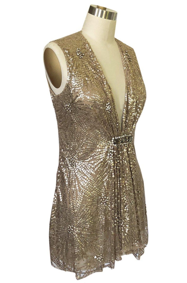 Mid- 2000s Naeem Khan Densely Sequin and Rhinestone Couture Top For ...