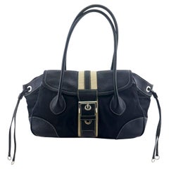 Mid 2000s Prada Vitello Daino Stripe Bag