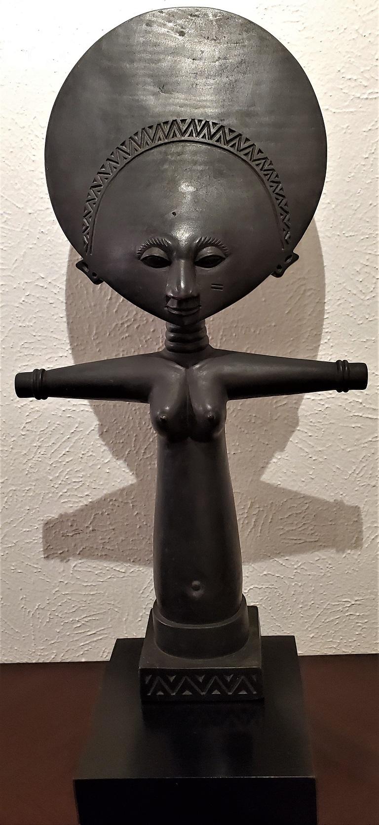 Ghanaian Mid-20th Century Ghanayan Akuba Fertility Doll