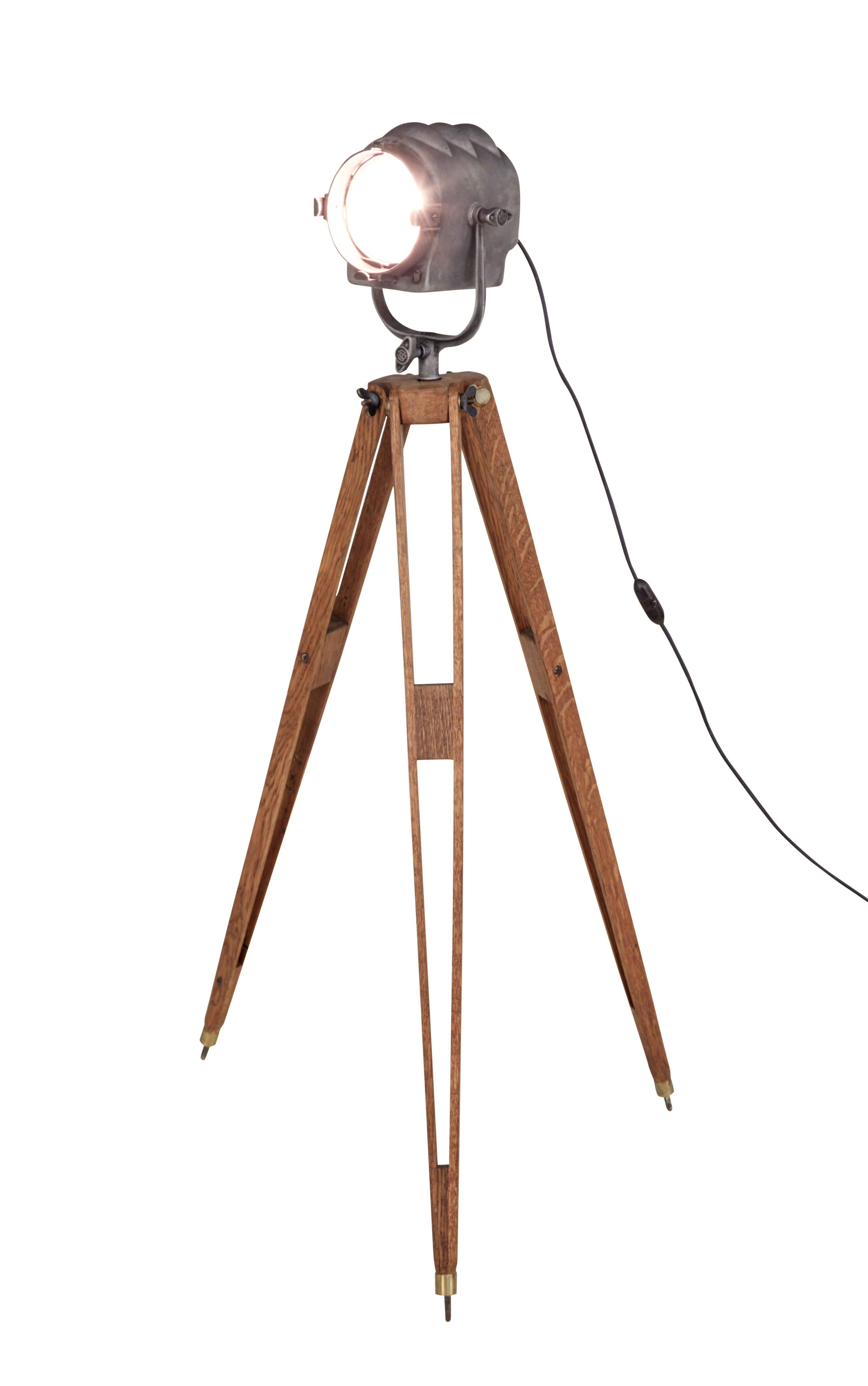 Metallo Lampada a spot della metà del XX secolo di Mole Richardson e co. in vendita