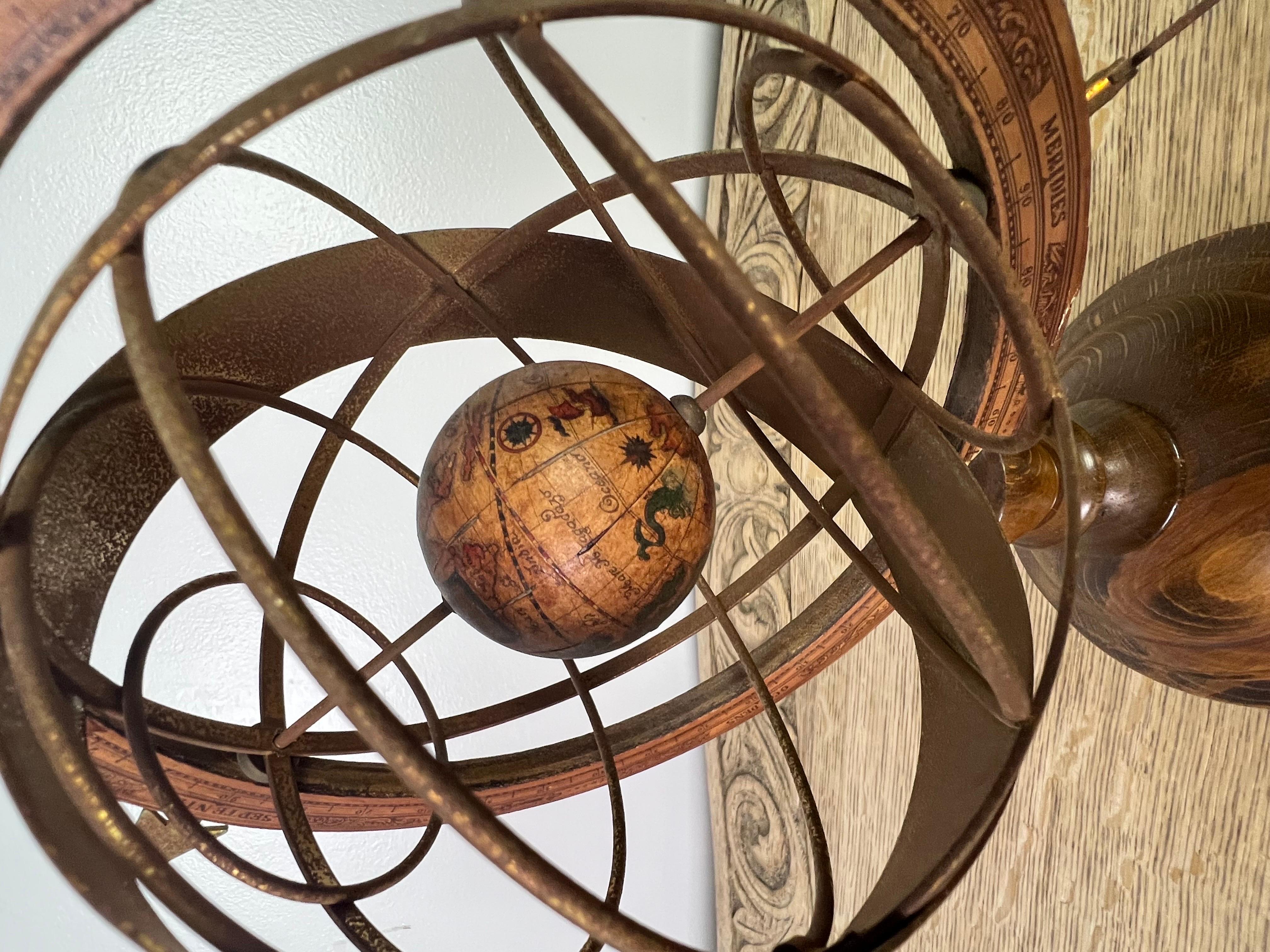 Italian Mid-20th Century Armillary Sphere Globe