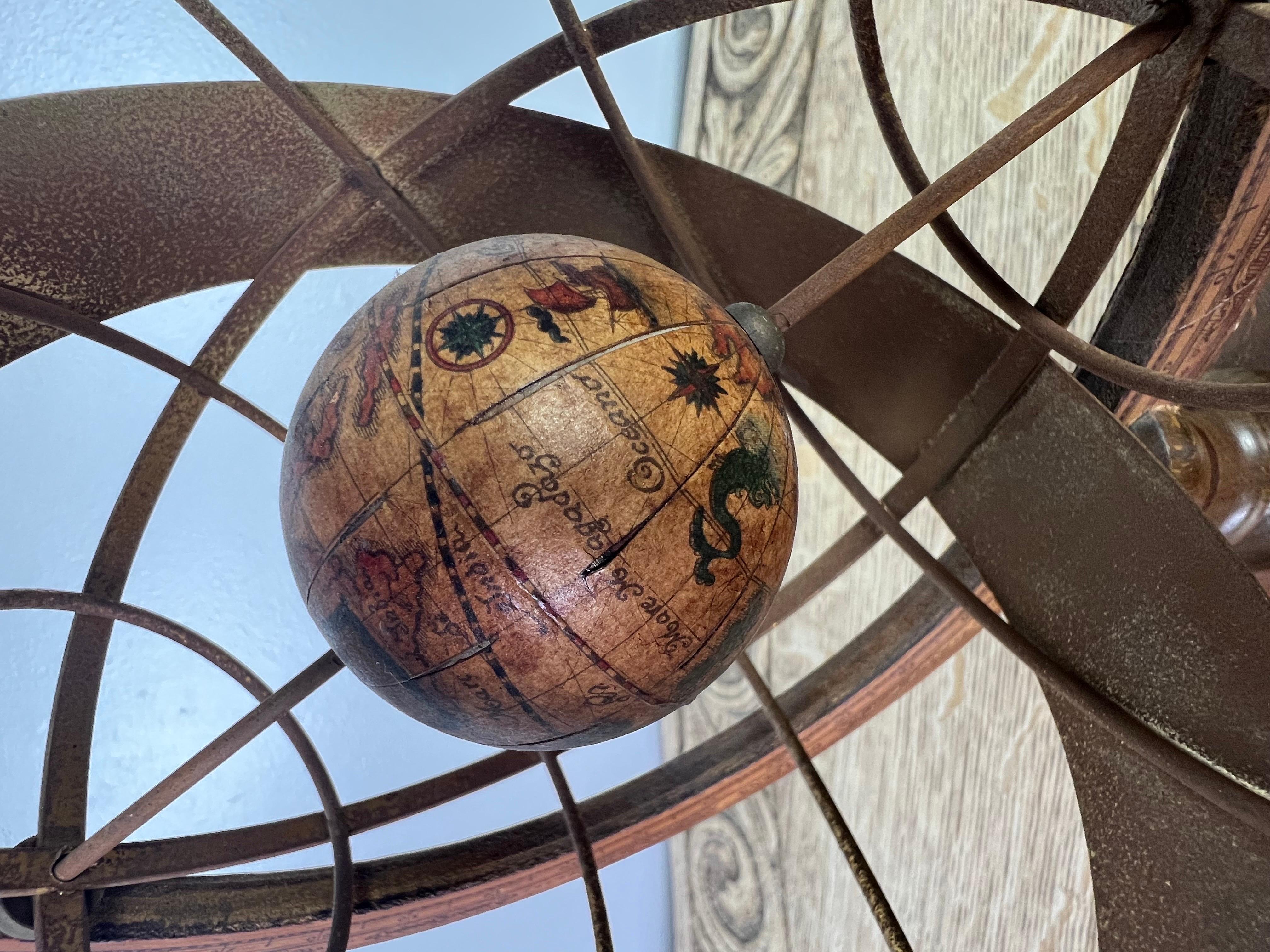 Mid-20th Century Armillary Sphere Globe In Good Condition In Los Angeles, CA