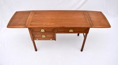 Mid 20th C. Danish Modern Influenced Desk With Adjustable Leaves