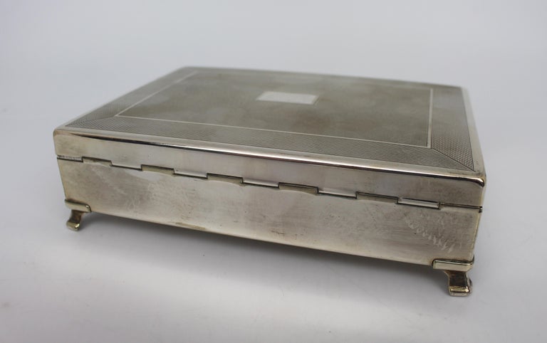 Hermès, cigars case, in silver-plated and gold-plated metal, signed, from  the 1980's