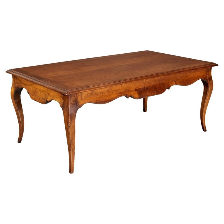 Mid 20th c., French Provincial Cherry Coffee Table, Mailfert Amos Collection For Sale at 1stDibs