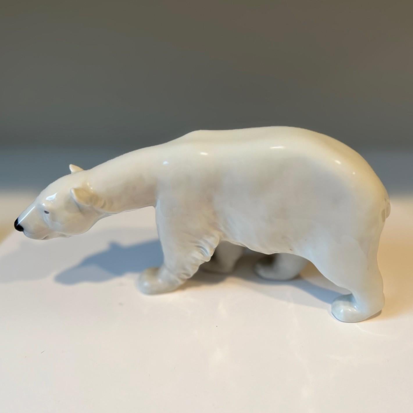 Danish Mid 20th C. Grouping of Three Polar Bears from Royal Copenhagen For Sale