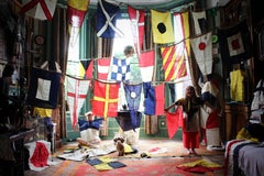 Mid 20th C HMS MTB 702 WWII Signal Flags Nautical Maritime Sailors Military