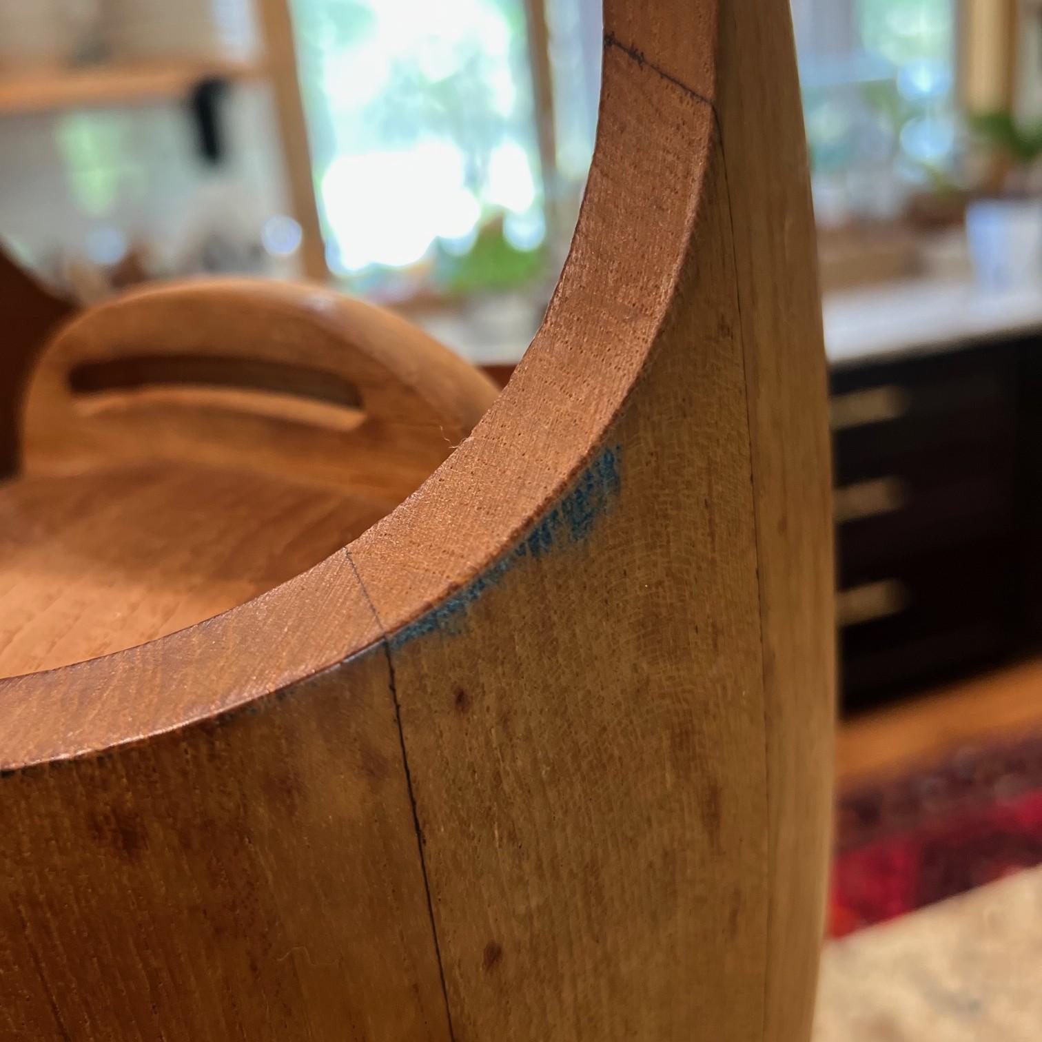 Mid-Century moderno Secchiello per il ghiaccio in teak di Jens Quistgaard per Dansk, metà del XX secolo, con coperchio e manico basculante in vendita