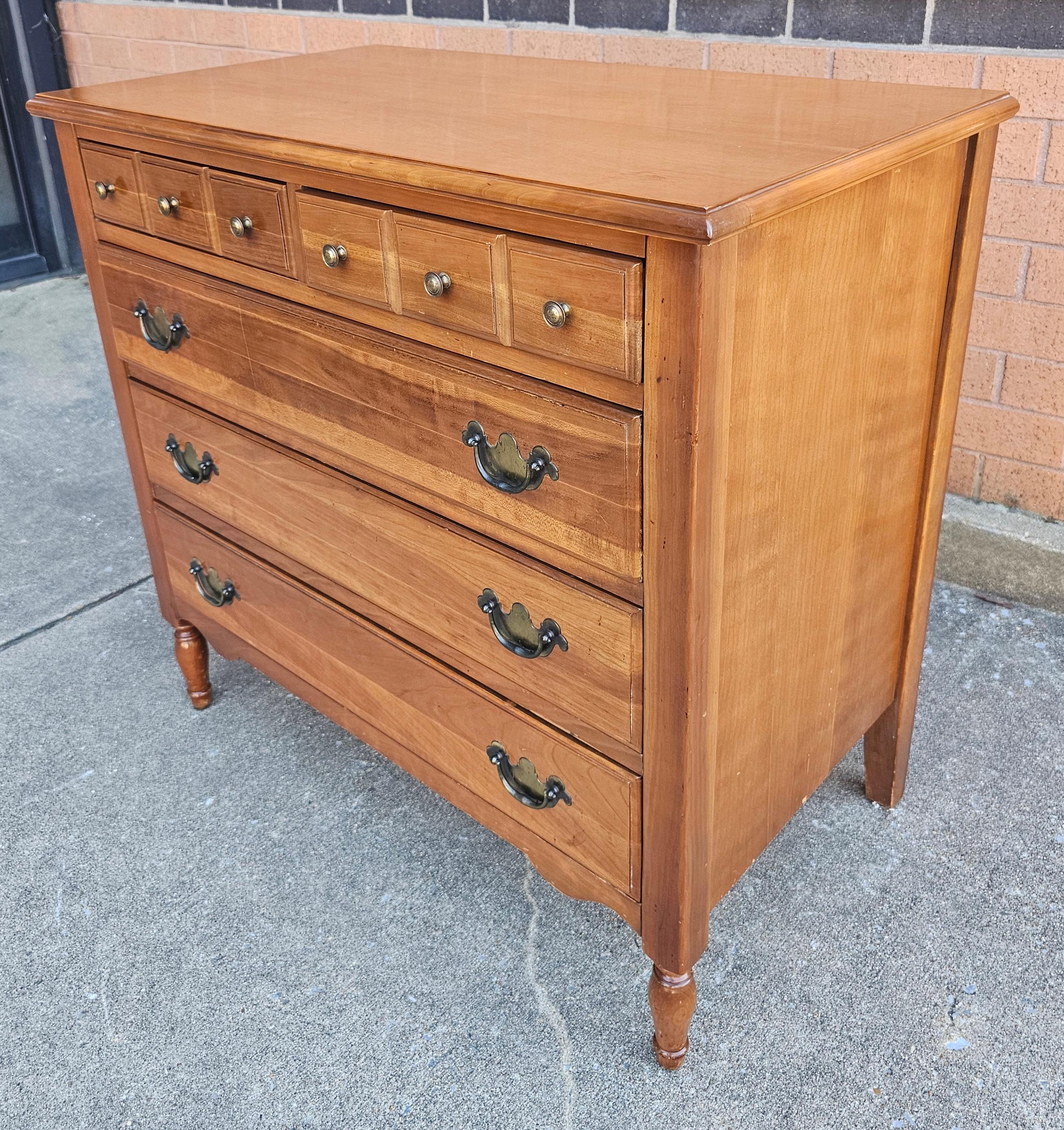 Mid-Century Modern Mid 20th C. Permacraft Sanford Furniture Five-Drawer Bachelor Chest of Drawers For Sale