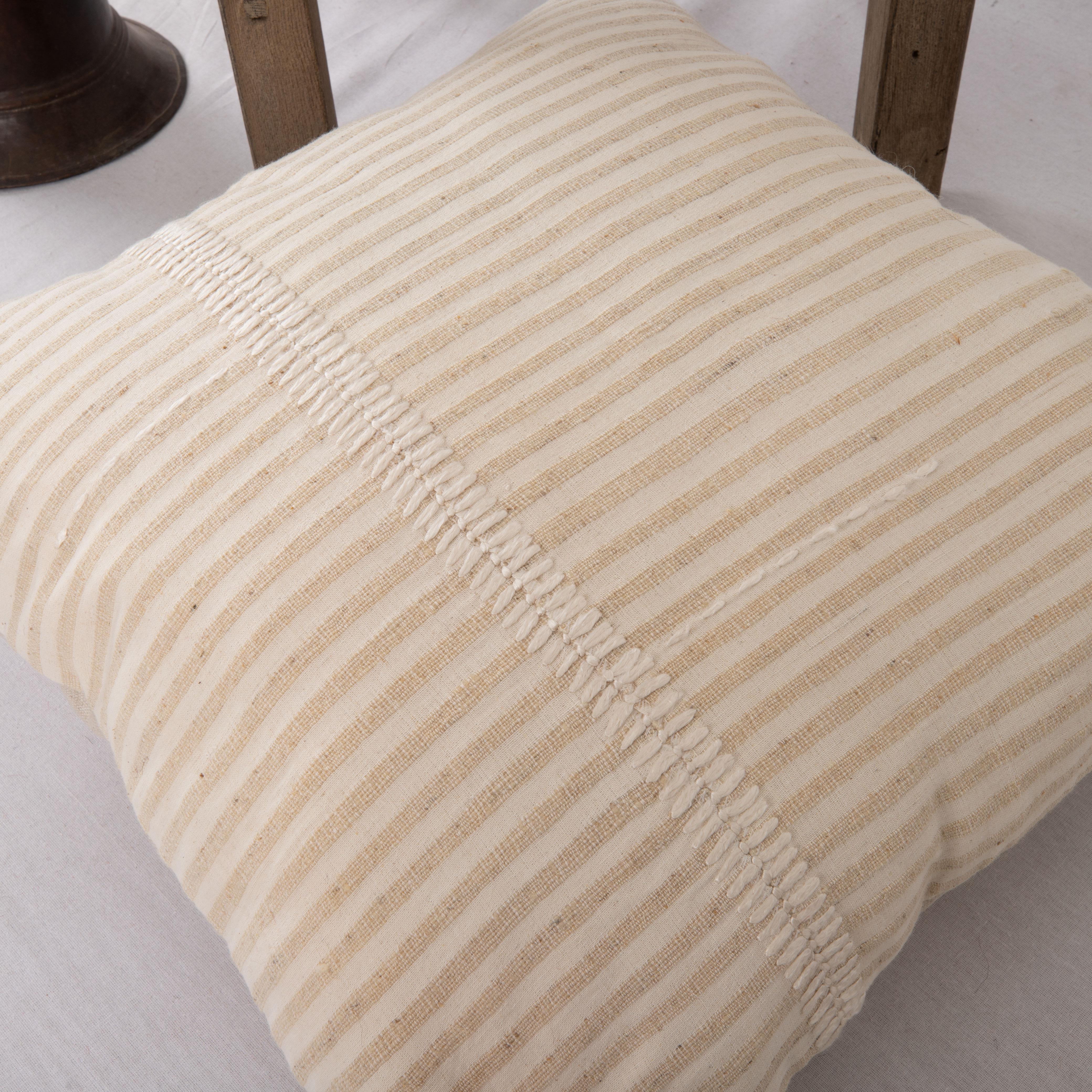 Hand-Woven Mid 20th C. Pillow Cover Made from Vintage Anatolian Covers
