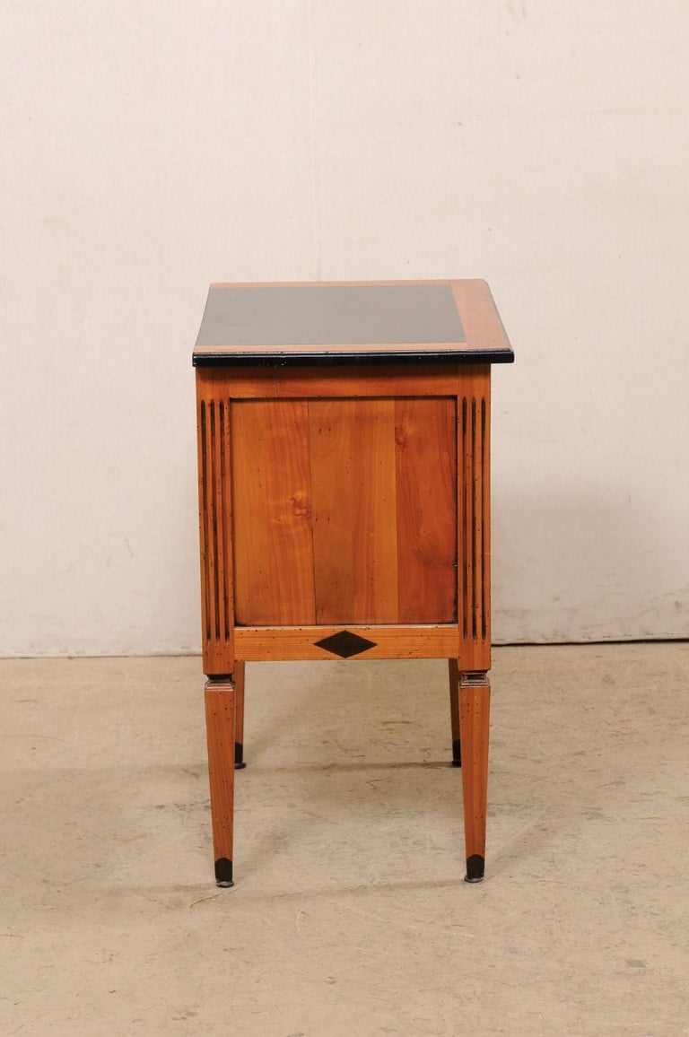 Mid20th C. Raised Side Chest with Ebony Accents For Sale at 1stDibs