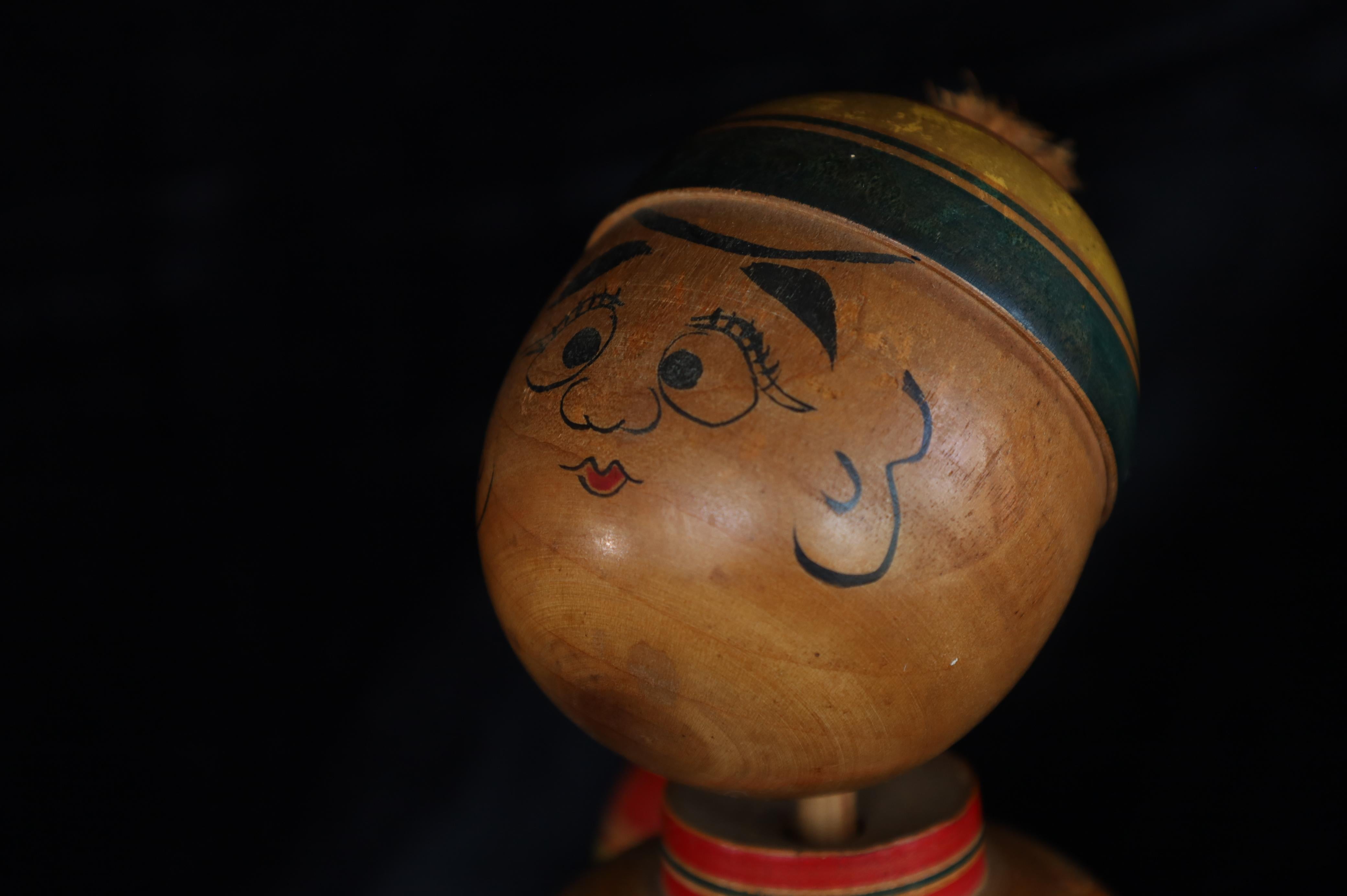 20th Century Mid-20th c. Rare Vintage Japanese Kijigangu folk toy by Fumio Tsuta For Sale