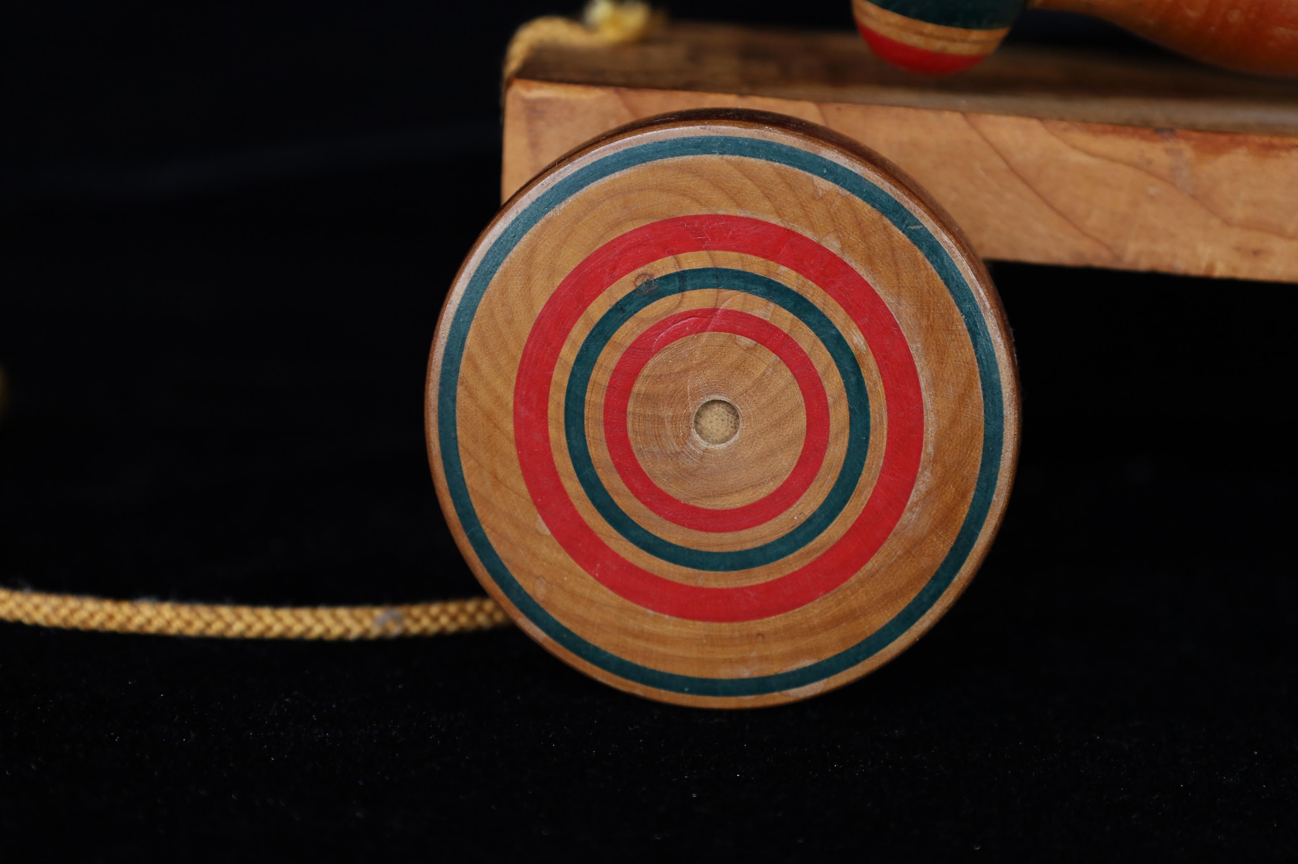 Wood Mid-20th c. Rare Vintage Japanese Kijigangu folk toy by Fumio Tsuta For Sale