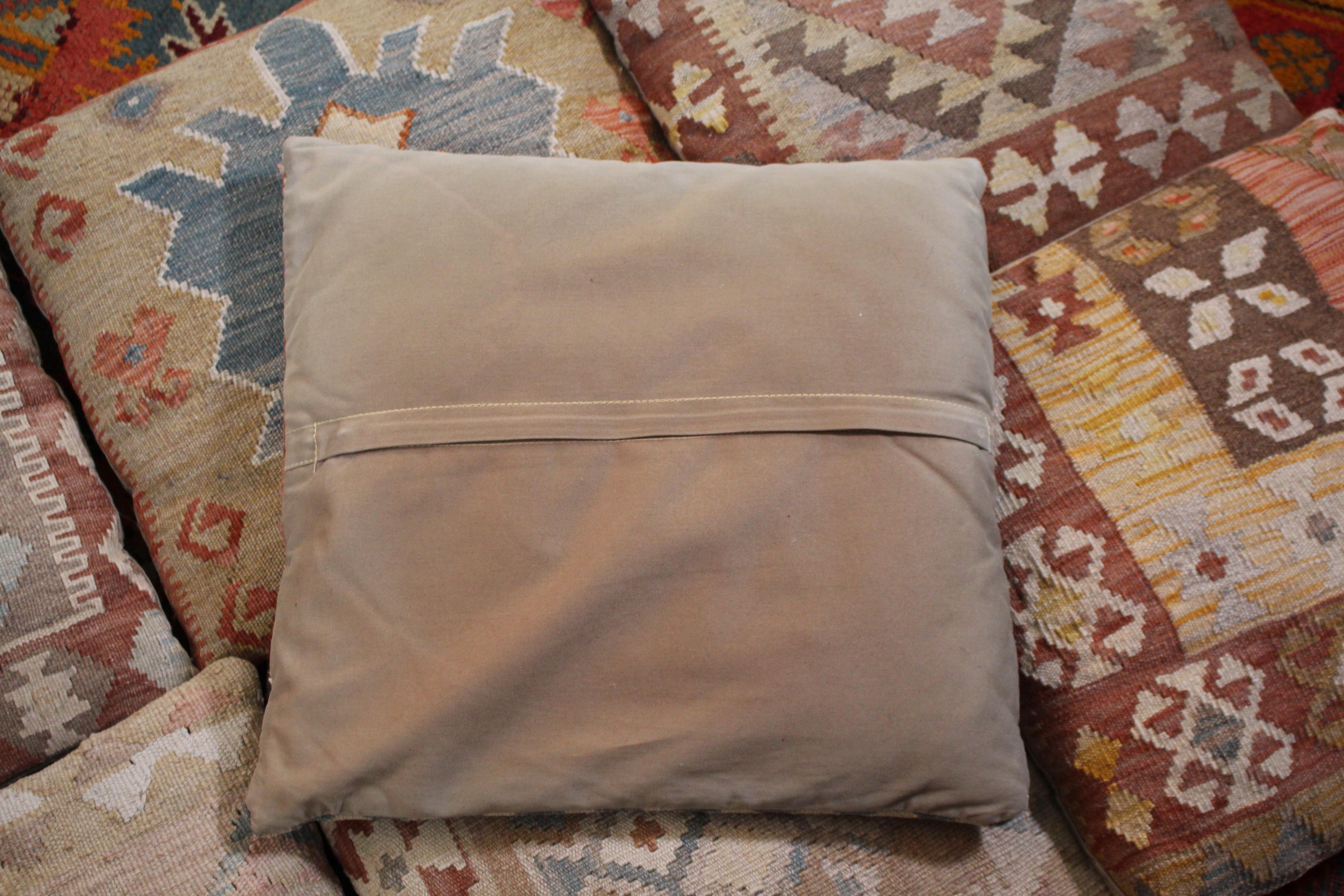 Mid 20th C Seven Kilim Scatter Cushions John Le Carre Author Country House 2