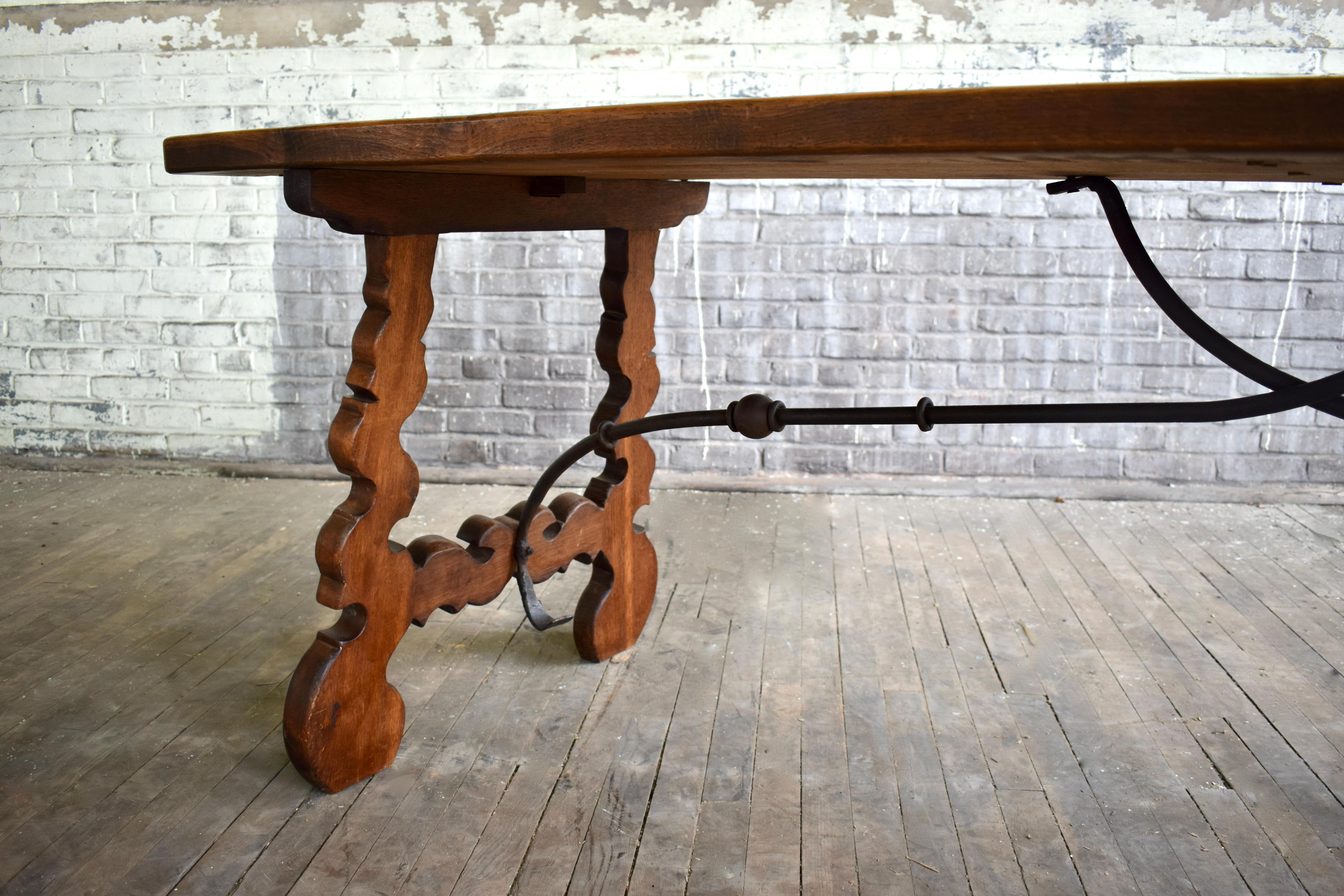Mid 20th C. Spanish Colonial Dining Table 6