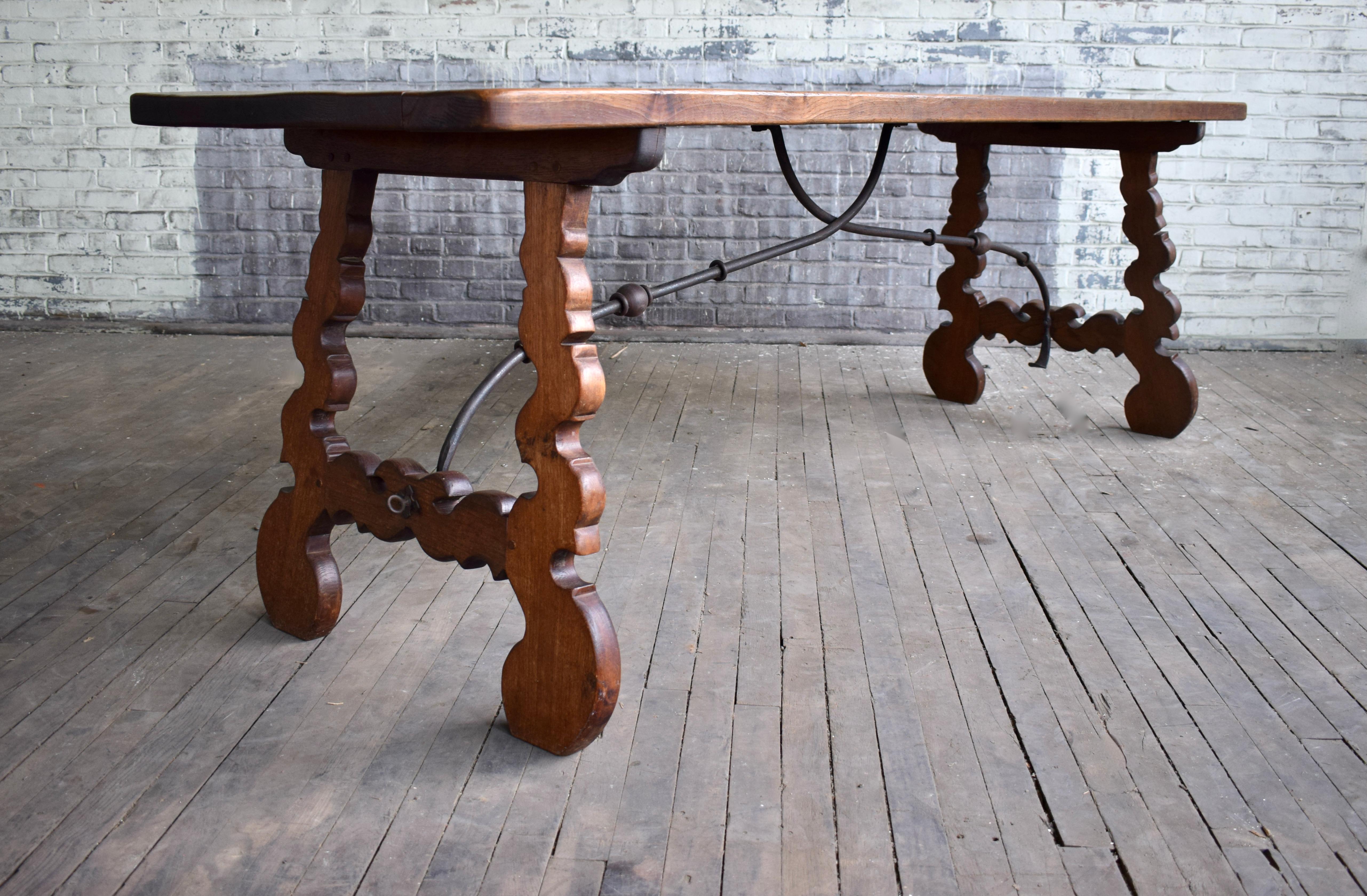 Mid 20th C. Spanish Colonial Dining Table 2