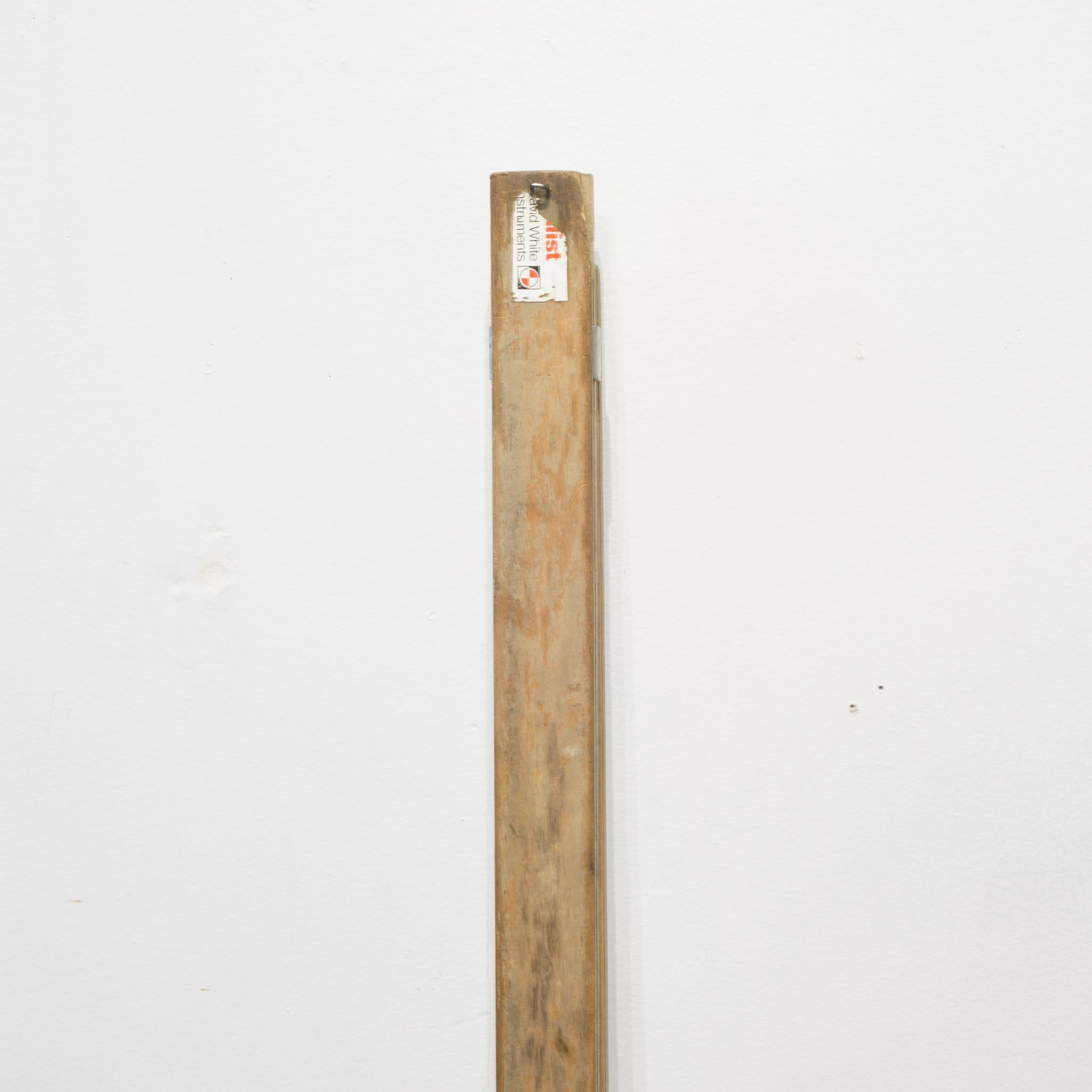 Wood Mid-20th Century Surveyor's Pole, circa 1950