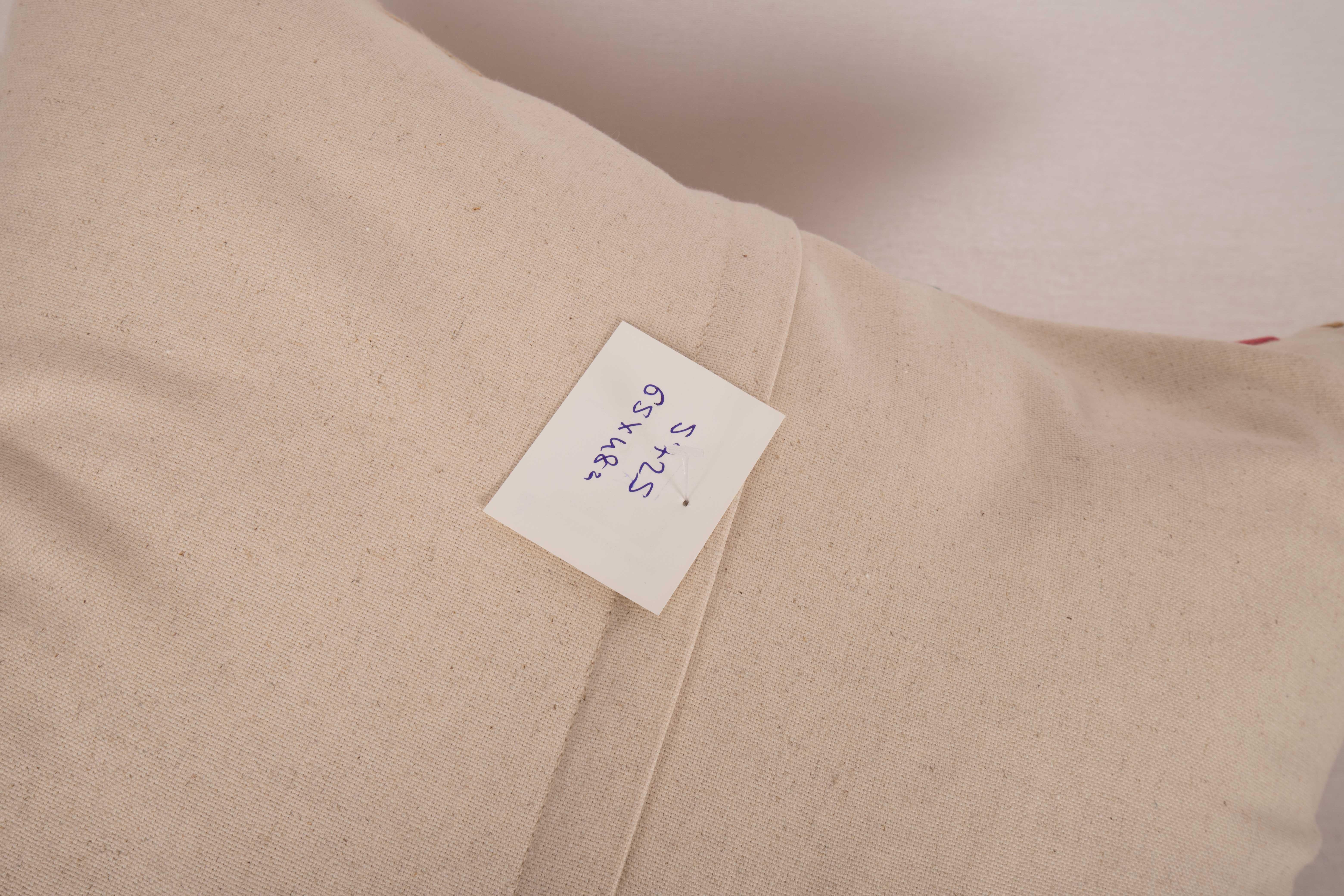 Cotton Mid-20th C. Suzani Pillowcase Made from a Samarkand Suzani