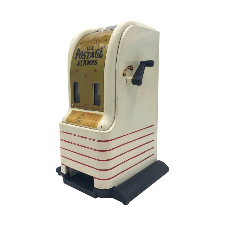 Mid 20th C. U.S. Postage Stamp Vending Machine Dispenser by Northwestern Corp. For Sale at 1stDibs