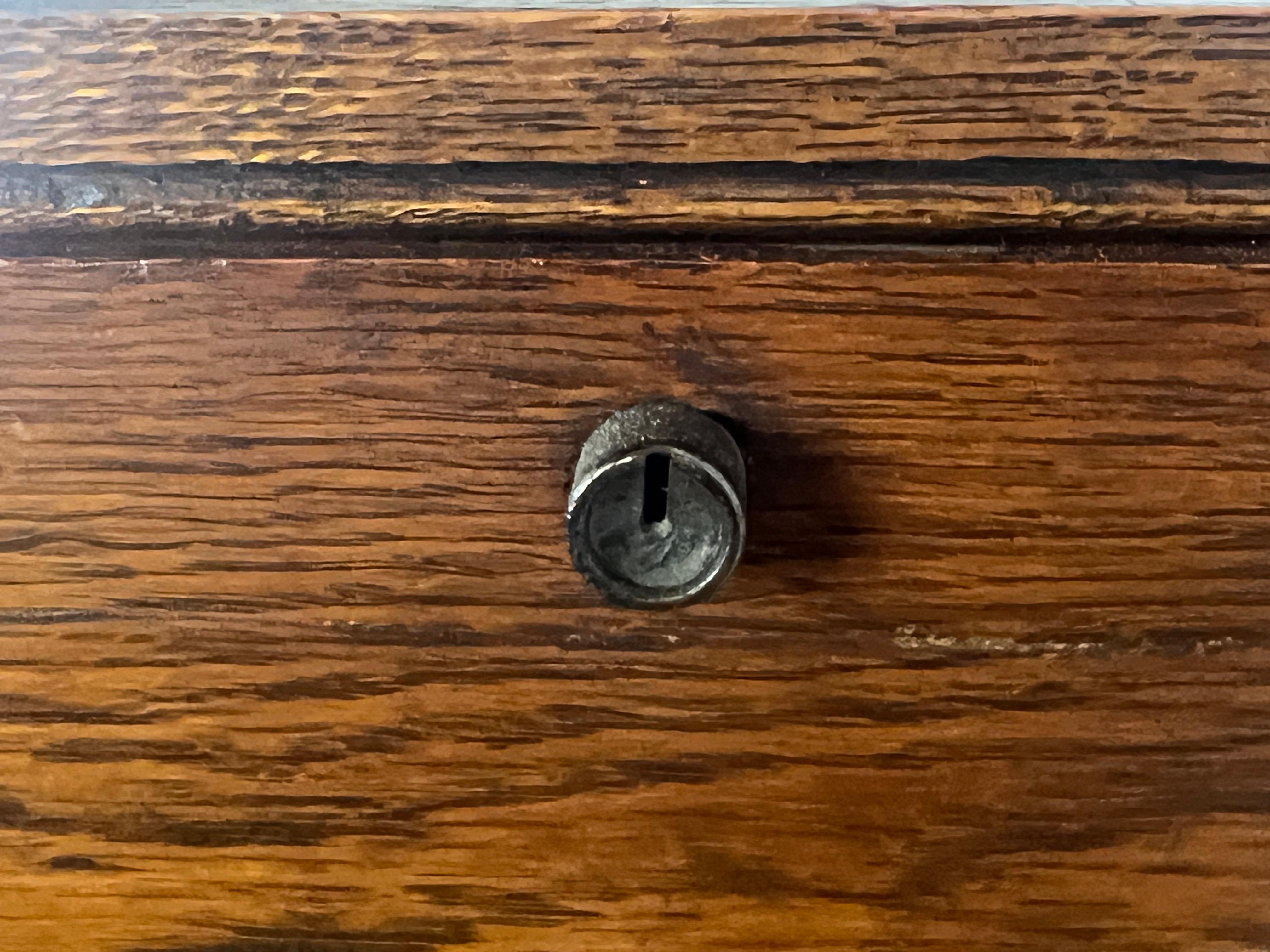 Mid-Century Modern Mid-20th C. Wood File Cabinet on Custom Wood Base