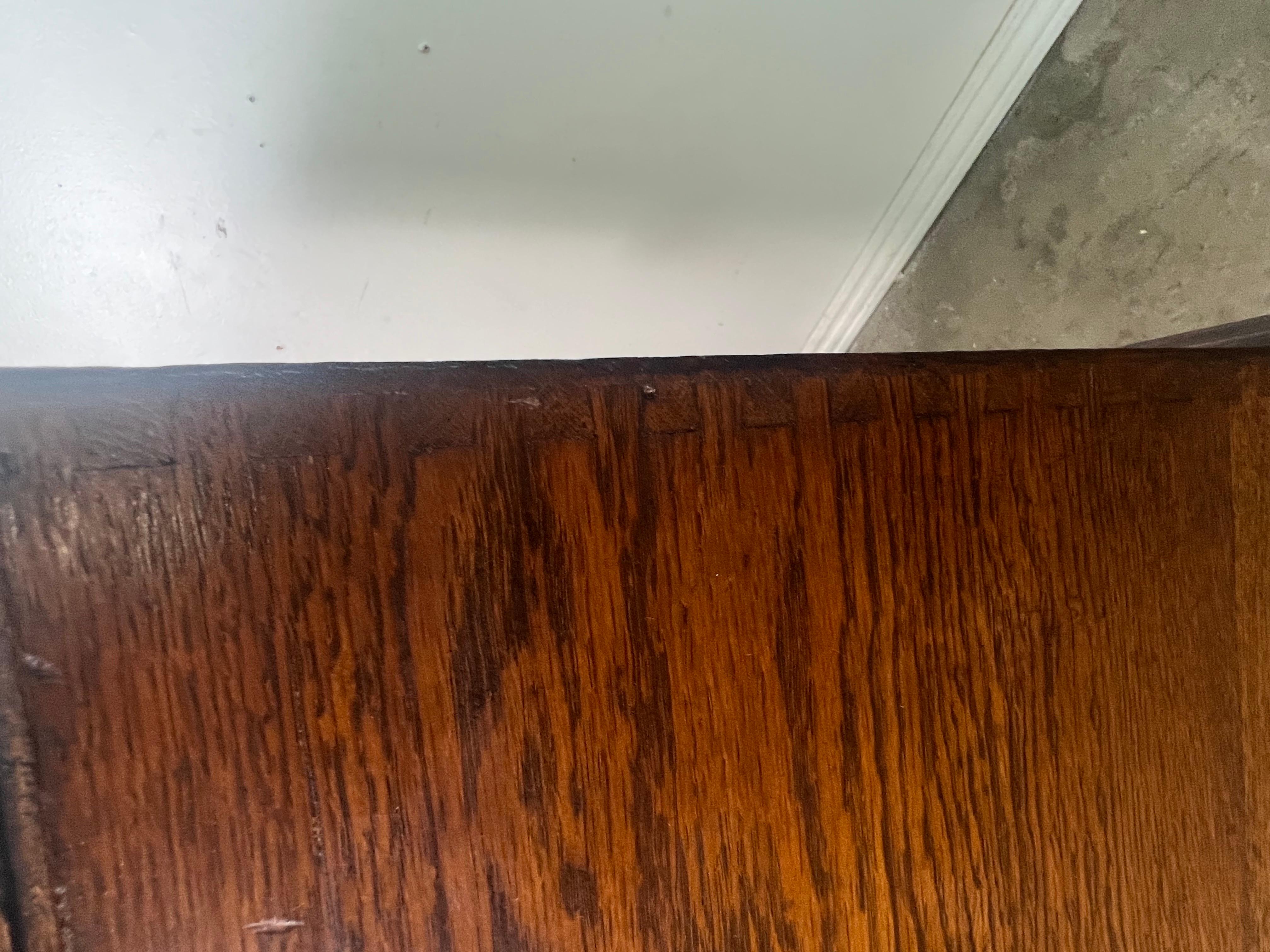 Mid-20th C. Wood File Cabinet on Custom Wood Base 2