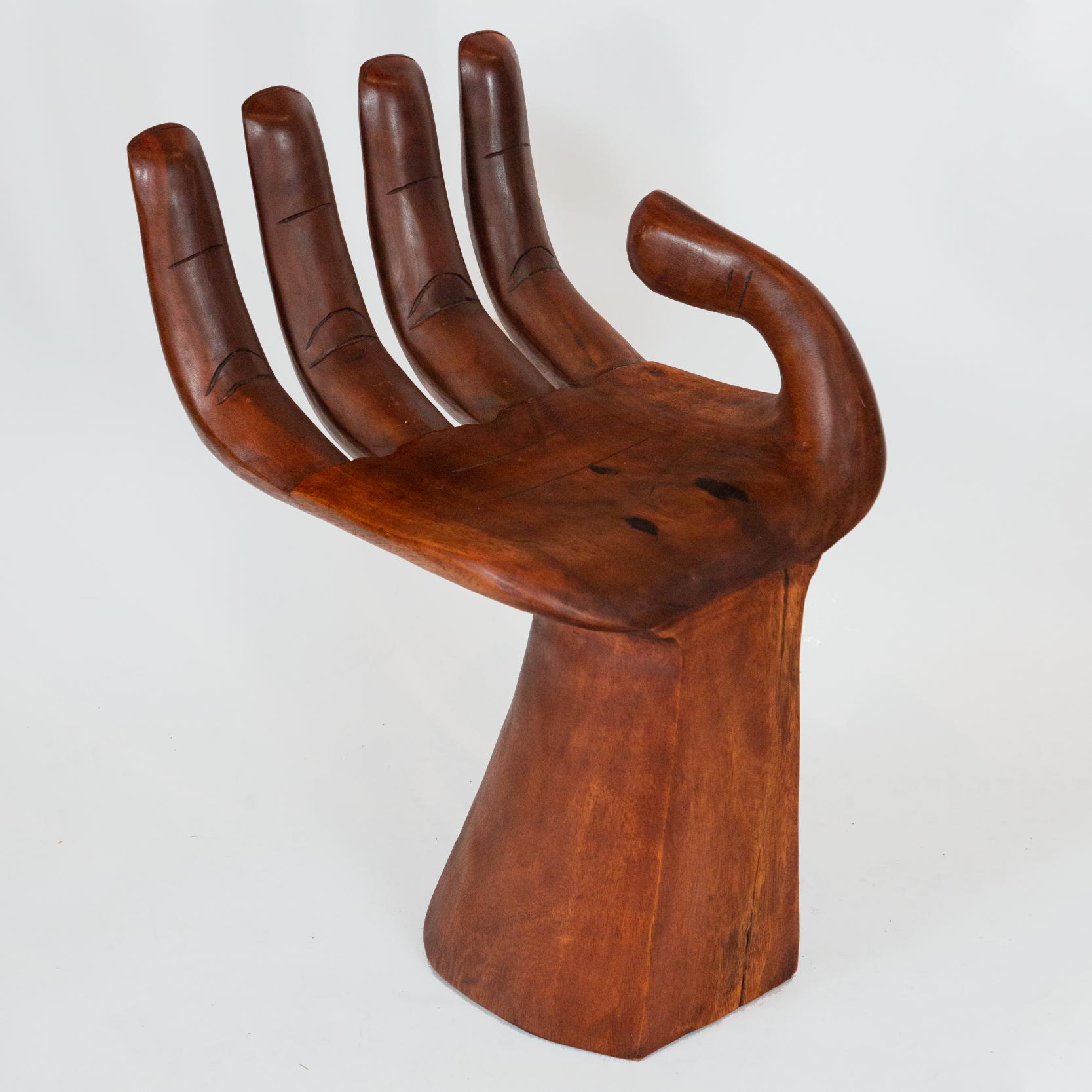 Mid-Century Modern Mid-20th Century Wooden Hand Chair