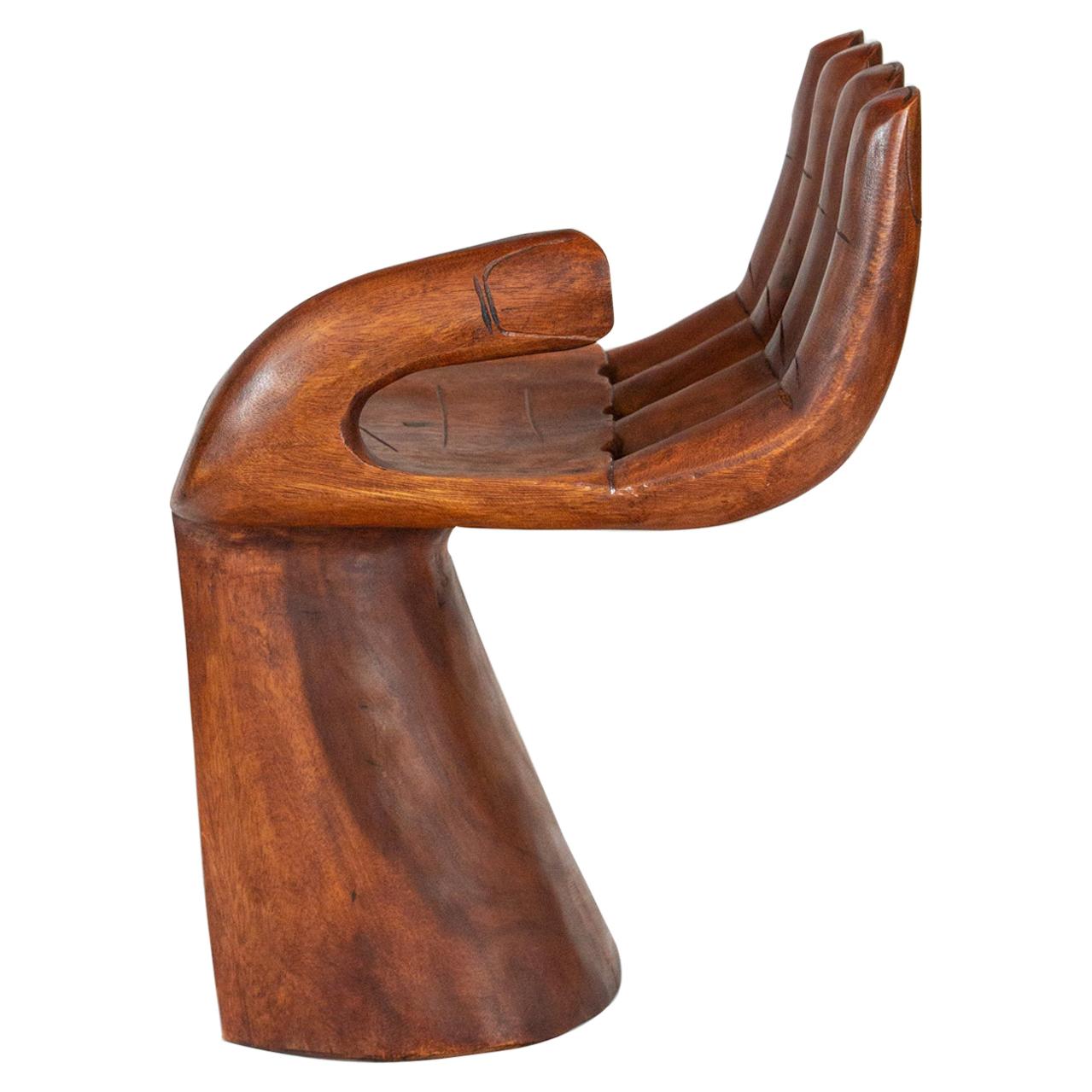 Mid-20th Century Wooden Hand Chair