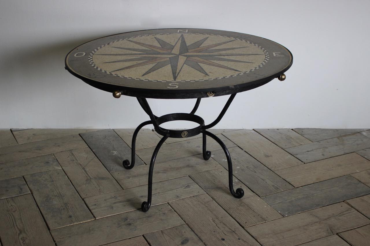 Mid-20th Century Spanish wrought Iron Table In Good Condition For Sale In Gloucestershire, GB