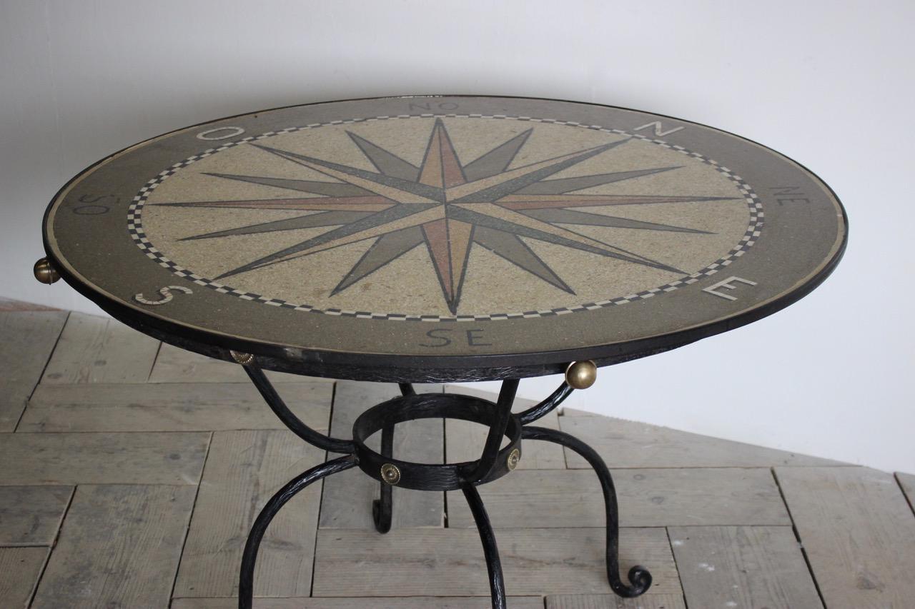 Mid-20th Century Spanish wrought Iron Table For Sale 4