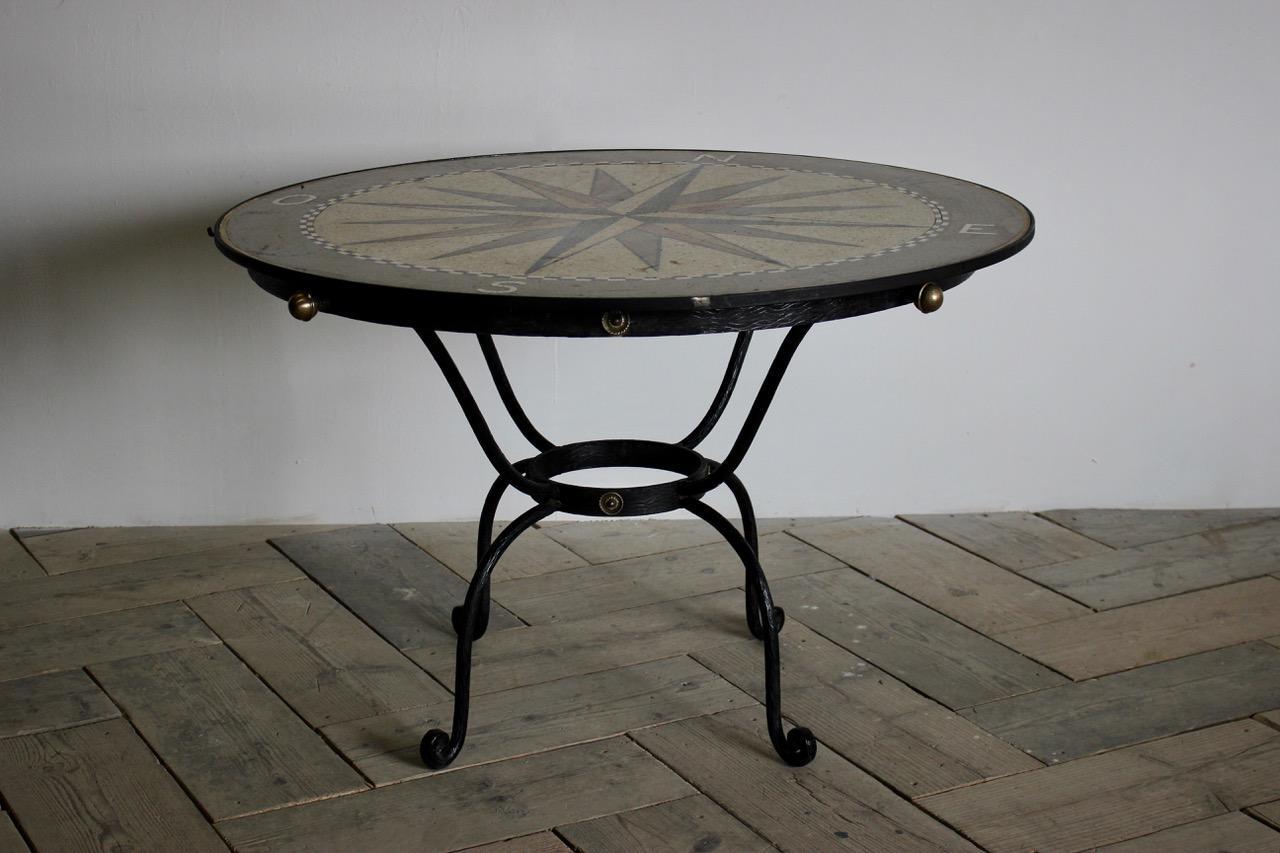 Mid-20th Century Spanish wrought Iron Table For Sale 5