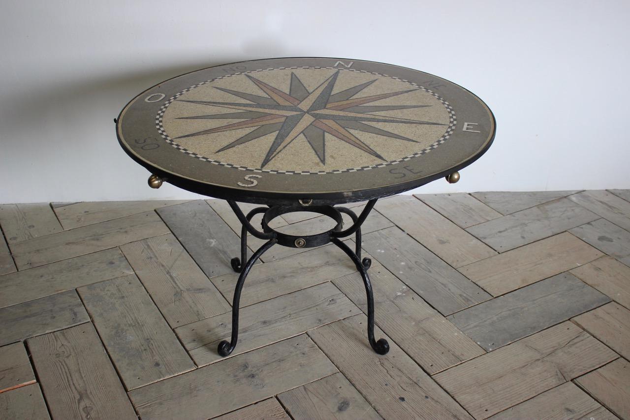 Mid-20th Century Spanish wrought Iron Table For Sale 6