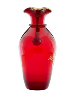 Vergoldeter Glaskrug aus der Mitte des 20. Jahrhunderts, 1950, von Monica Bratt