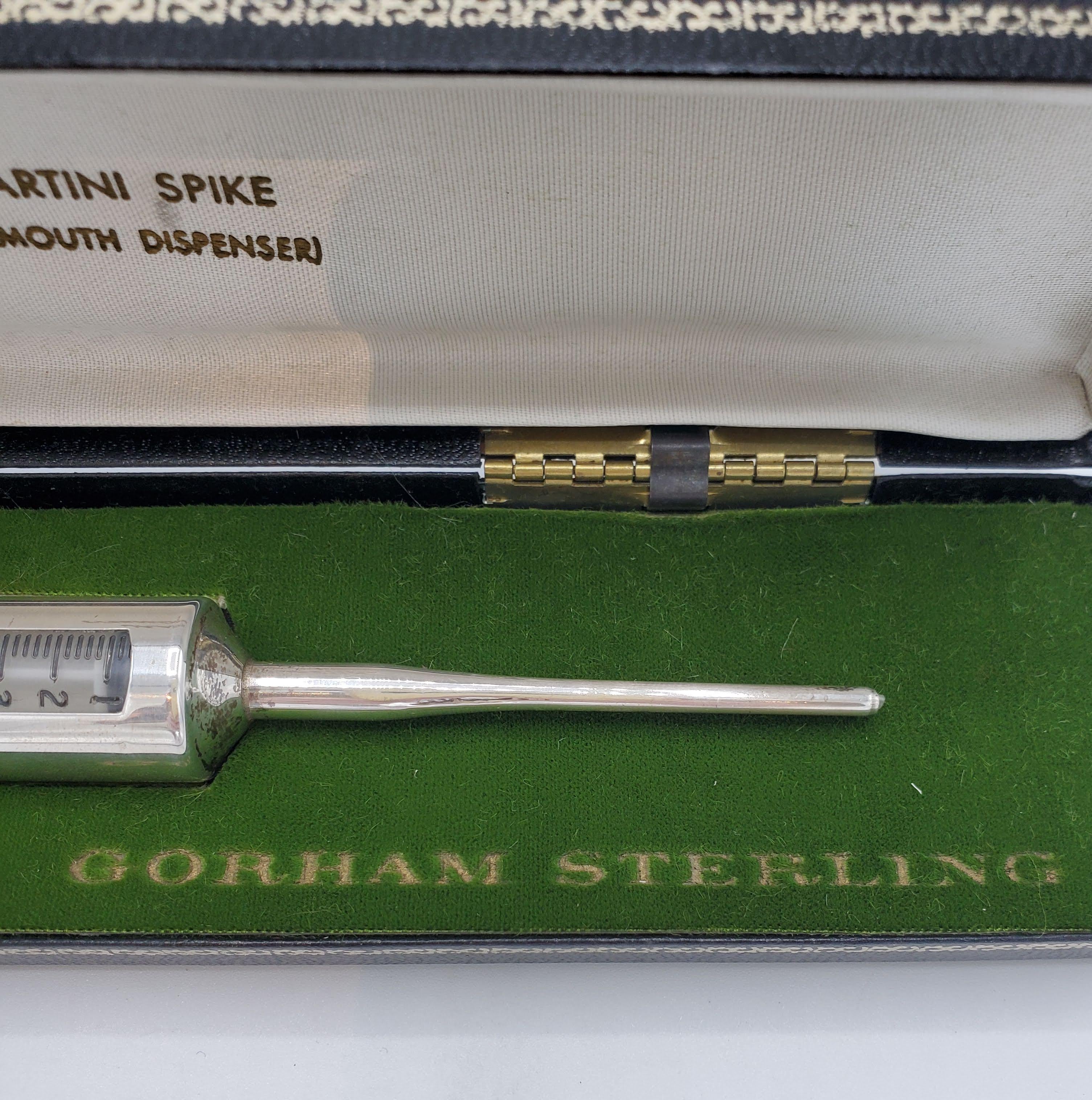 Mid-20th Century 1960s Gorham Sterling Silver Martini Spike in Original Box 1