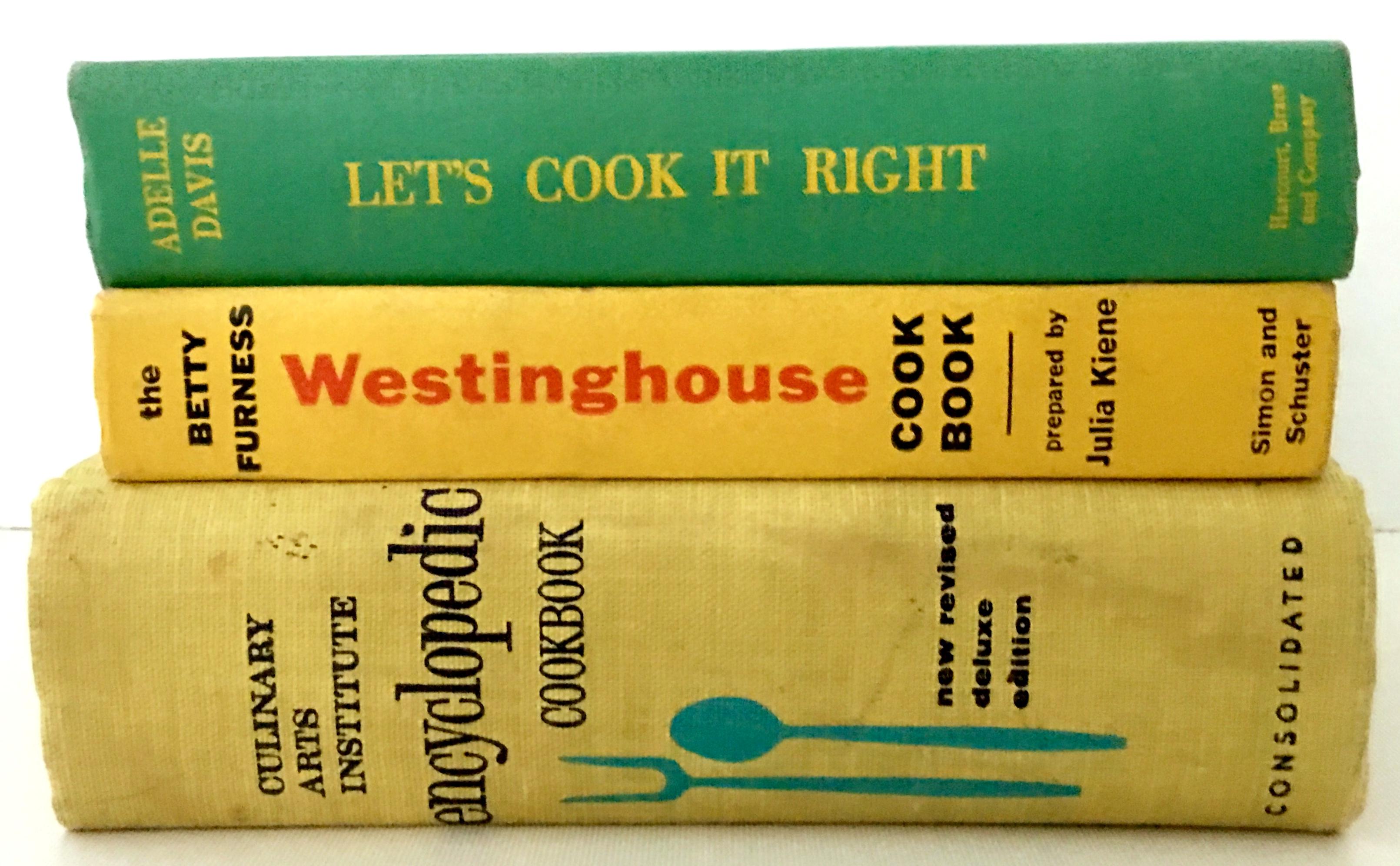Mid-20th Century set of three 1st Edition set cookbooks. This three-piece set includes, A 1947 1st Edition of 