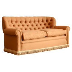 Mid 20th century 2 seater barrel back club sofa c1940