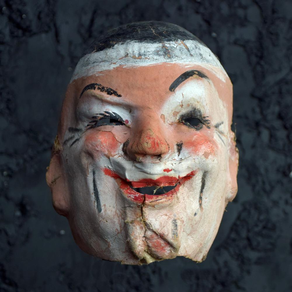Mid 20th Century 5 French Papier Mache Theatre Masks 9