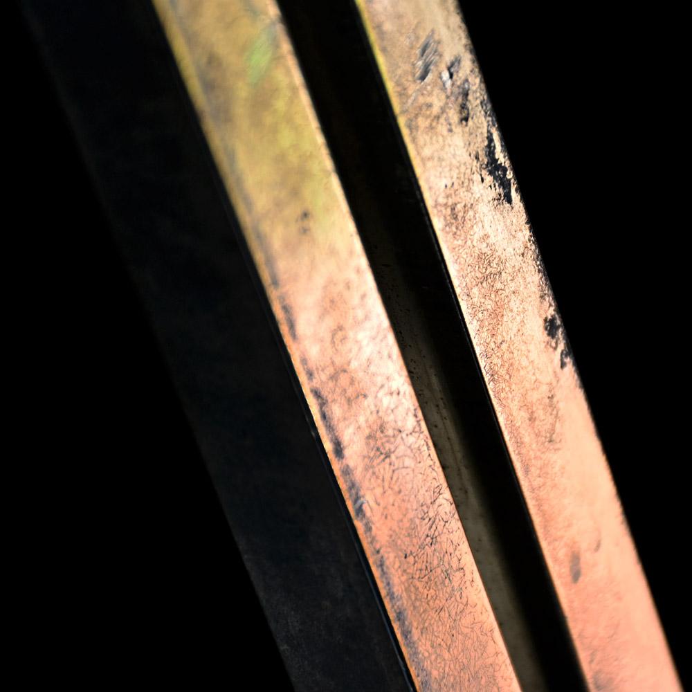 Lampada da terra regolabile in ottone della metà del XX secolo In condizioni discrete in vendita a London, GB