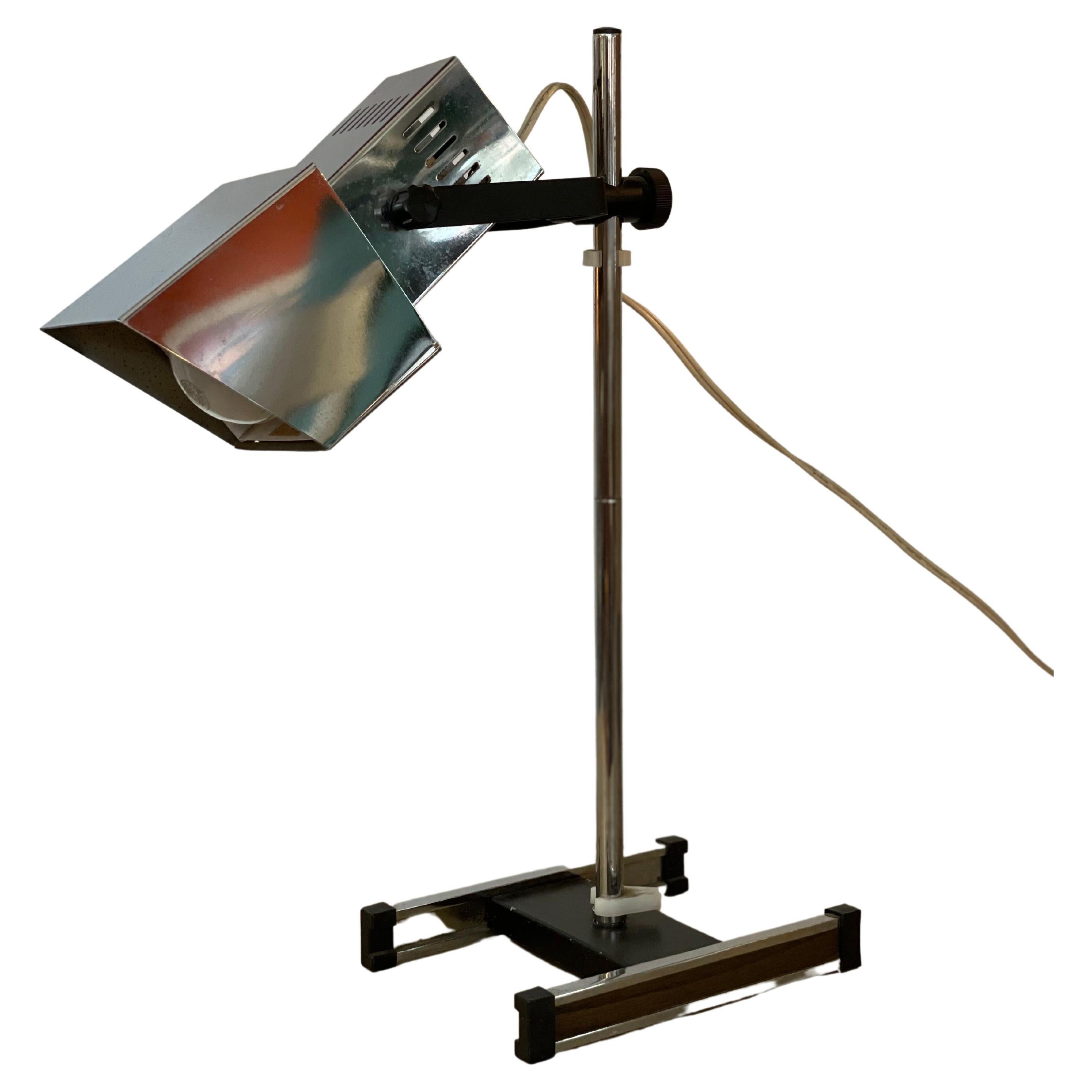 Mid 20th Century Adjustable Chrome Task Lamp For Sale