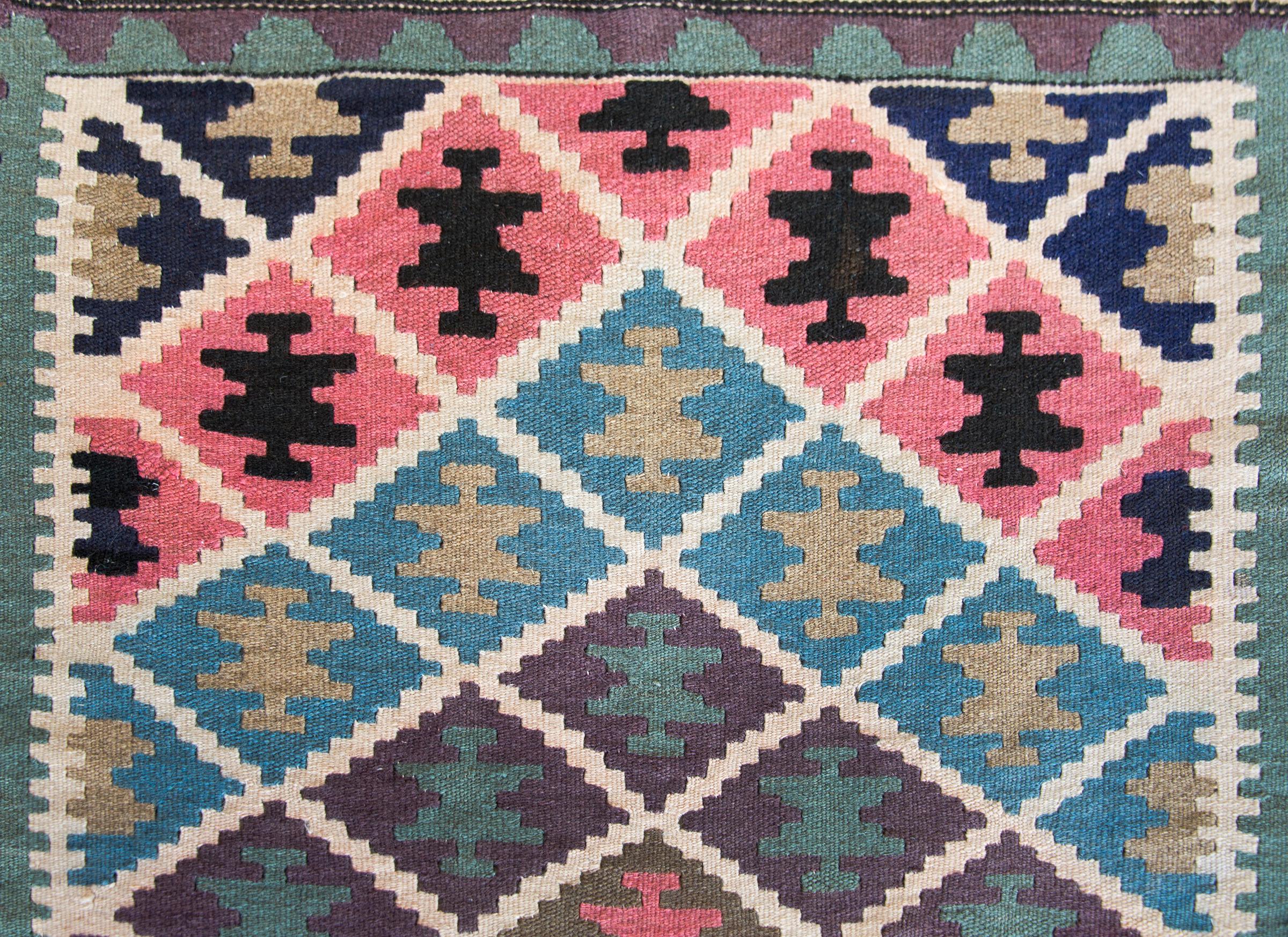 Afghanischer Kelim-Teppich aus der Mitte des 20. im Angebot 4